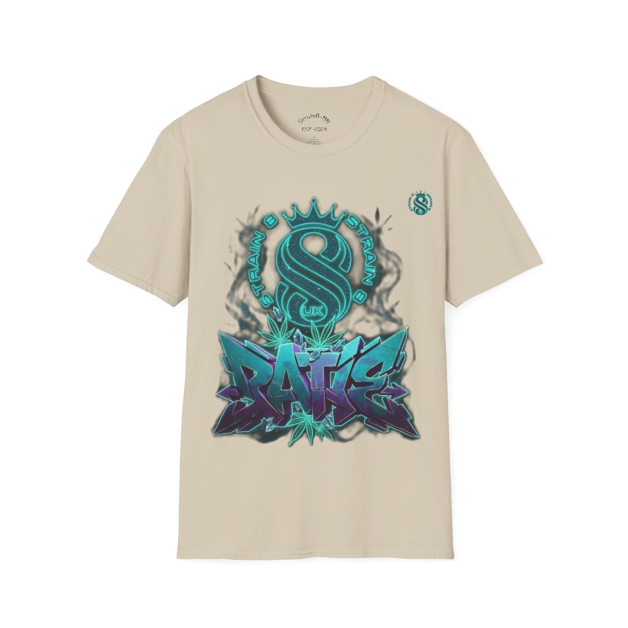 Graffiti RATIE, S8-UK Logo Crew T-Shirt — Teal S8-UK, Graffiti  Street Art Tee