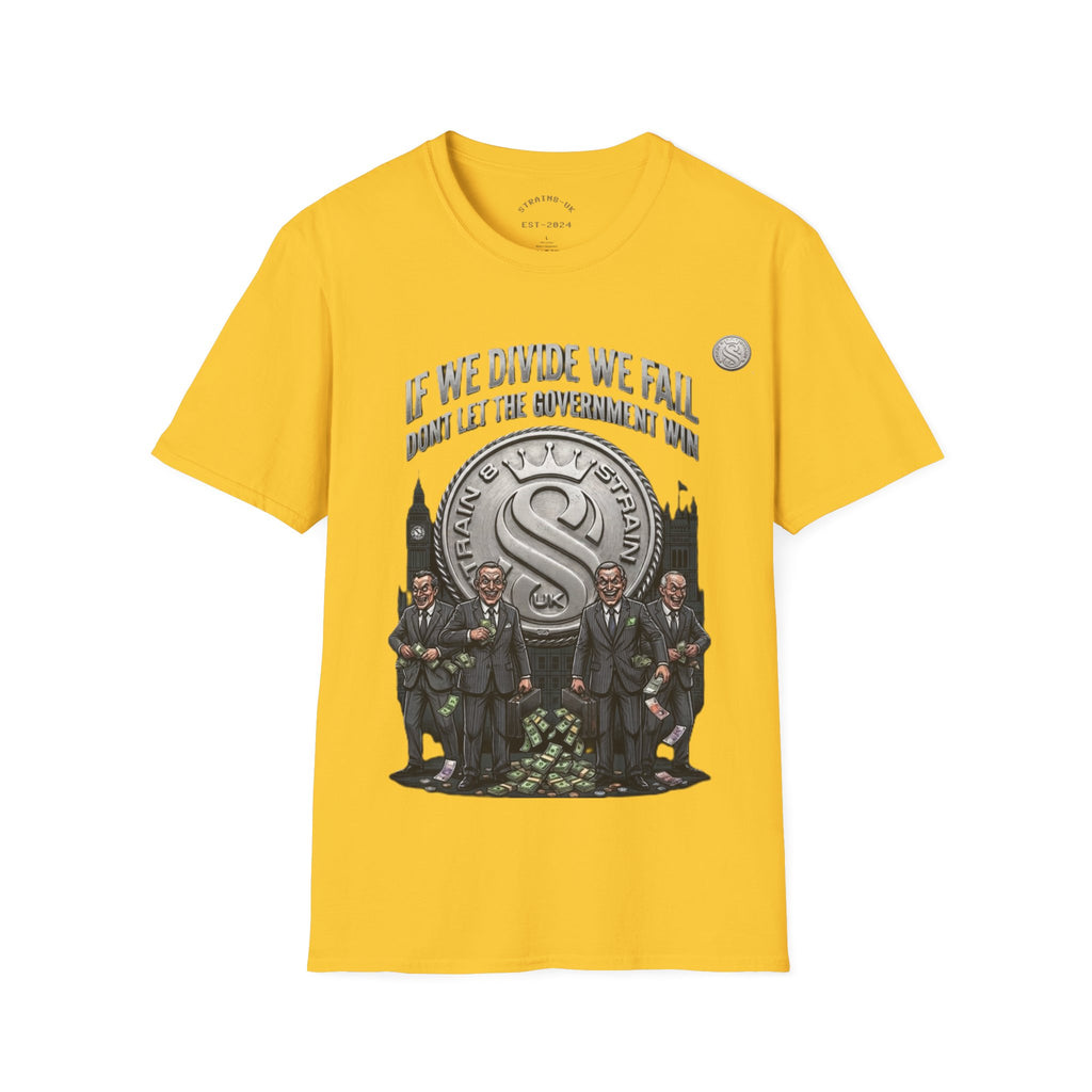 Strain8-UK If We Divide We Fall T-Shirt — Vintage Union Solidarity Graphic Tee