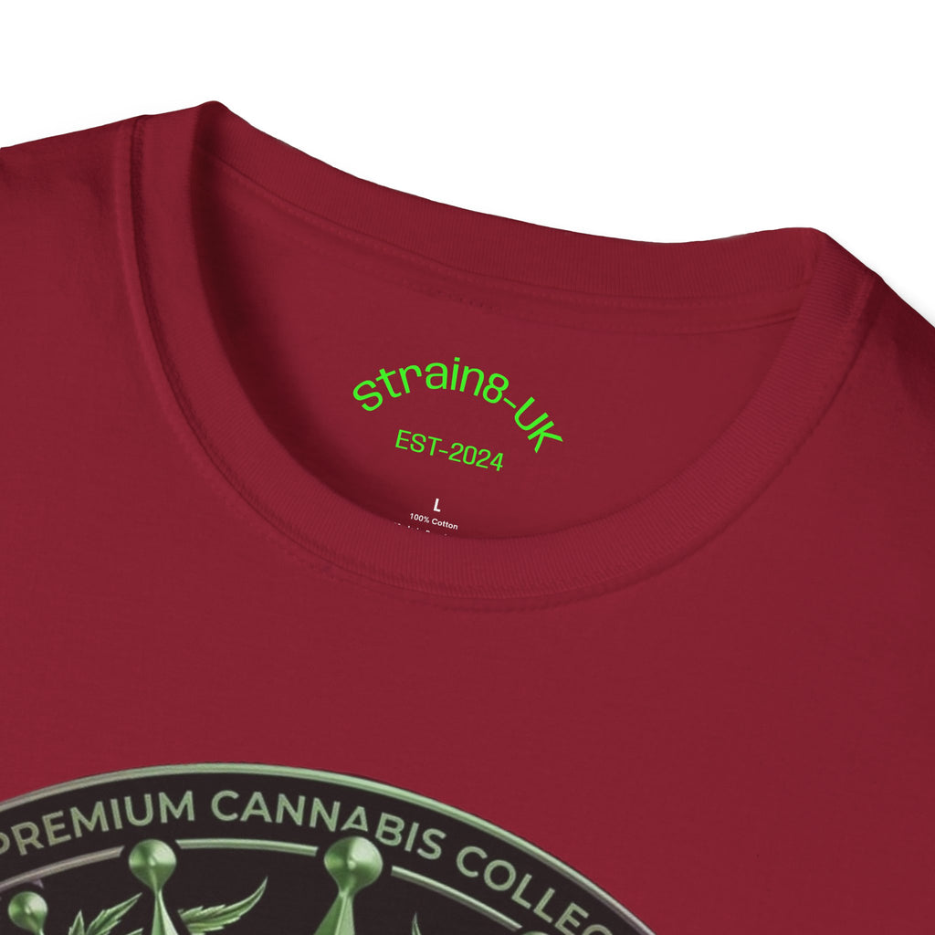 Strain8-UK Cannabis Crown Graffiti T-Shirt — S8-UK Green & Purple Streetwear