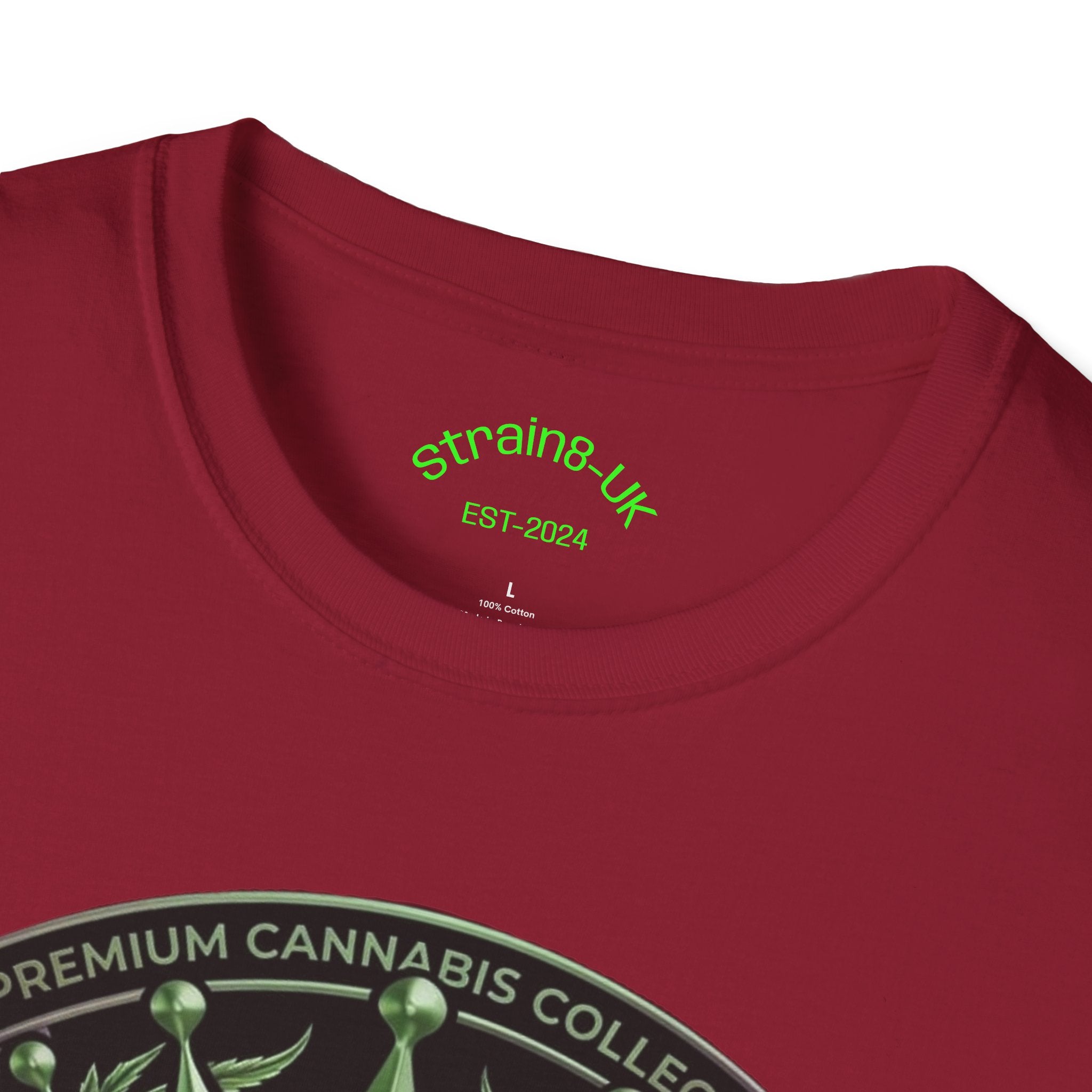 Strain8-UK Cannabis Crown Graffiti T-Shirt — S8-UK Green & Purple Streetwear