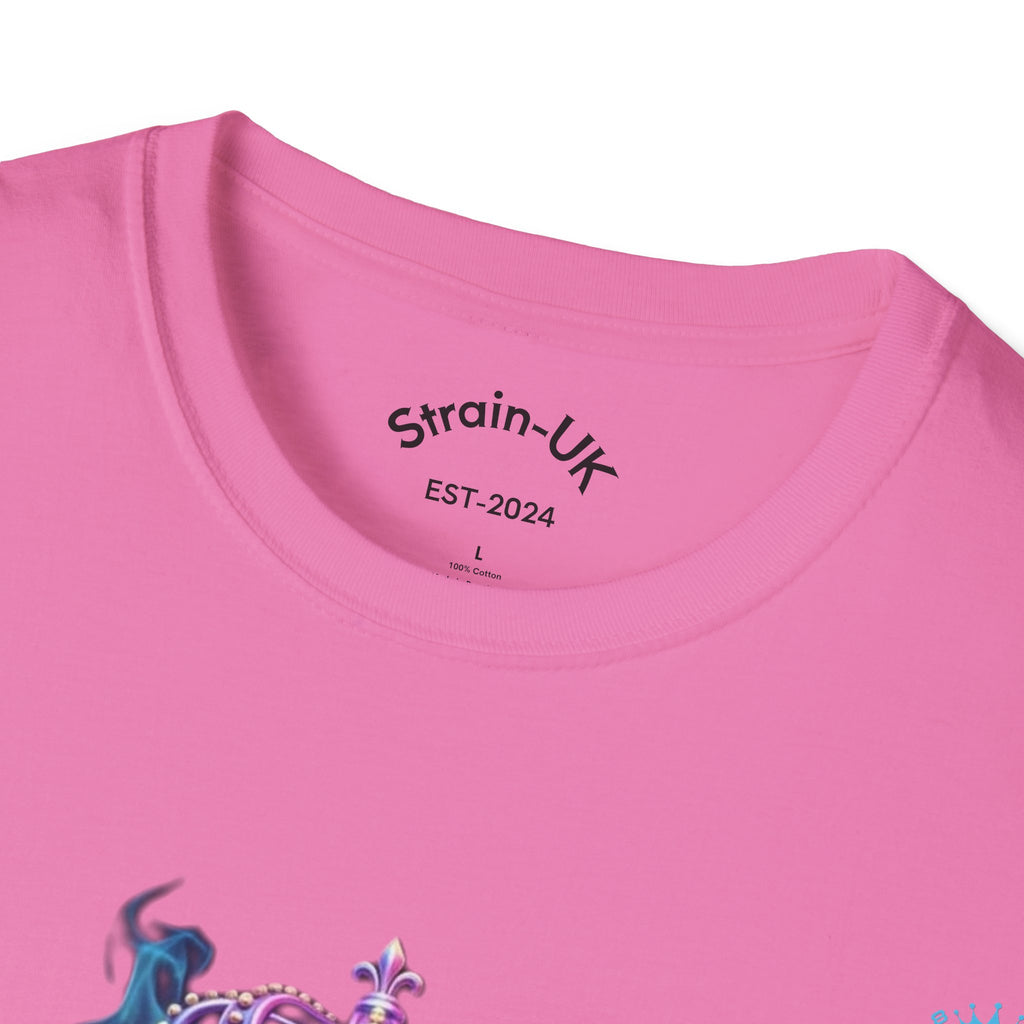 Strain8-UK T-Shirt — Vibrant Floral Design With Original Logo Graphic Tee