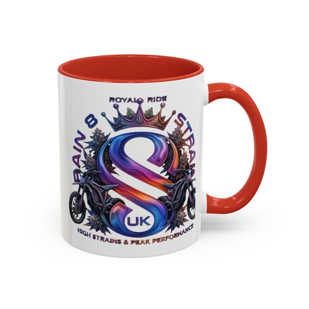 Royal Ride Strain8-UK Accent Coffee Mug – E-Bike Logo 11/15oz