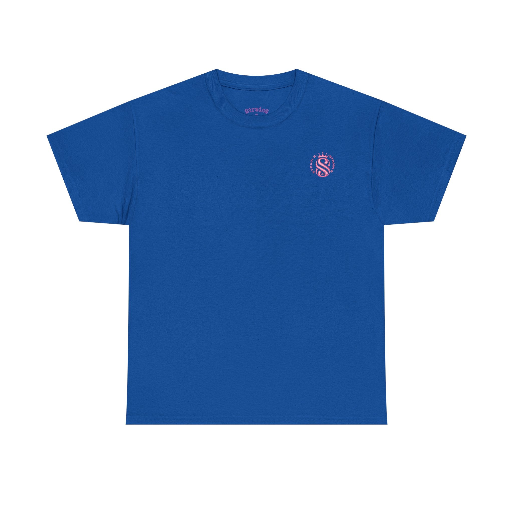 Strain8 Dreams Tee — Bold Pink Logo Graphic T-Shirt