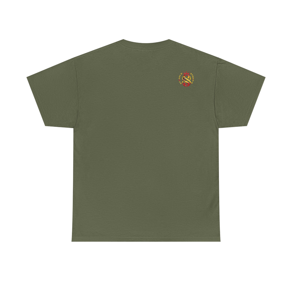 Strain8-UK Dreams 2024 St george cross & spanish flag original logo Tee — Graphic Band Tour Style T‑Shirt