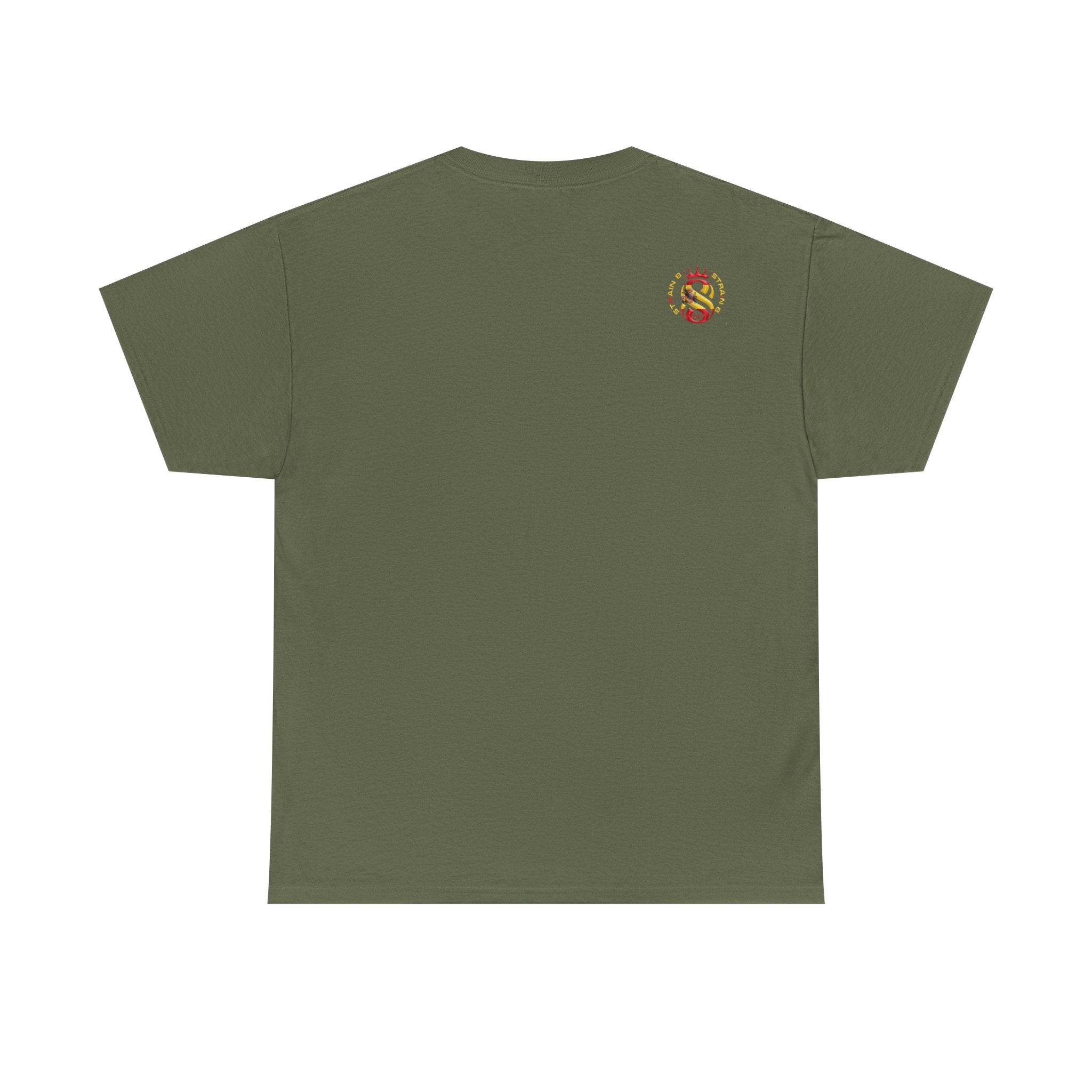 Strain8-UK Dreams 2024 St george cross & spanish flag original logo Tee — Graphic Band Tour Style T‑Shirt