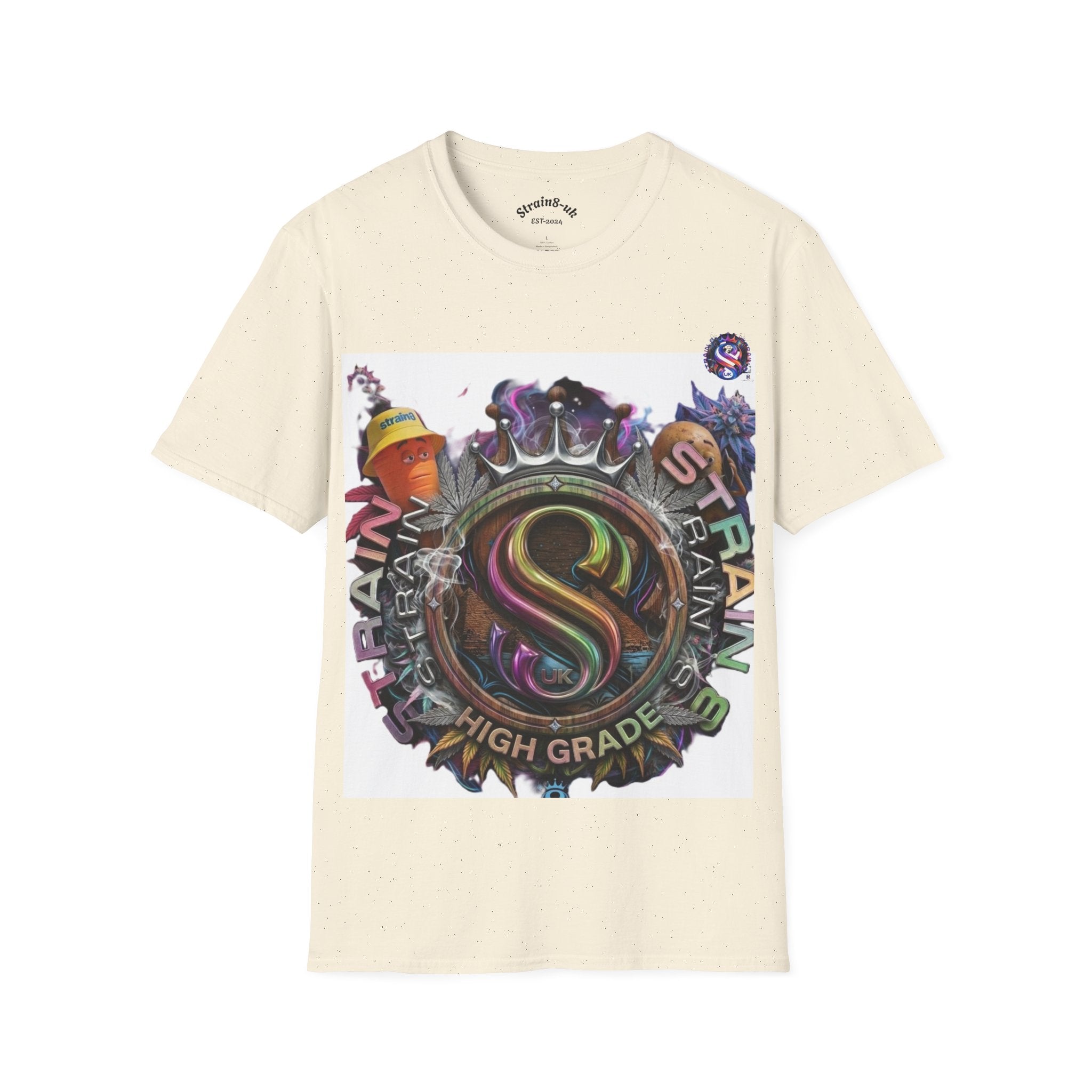 Graffiti Skate Strain8-UK Logo Original Logo T-Shirt — 'High Grade' Streetwear Graphic Tee