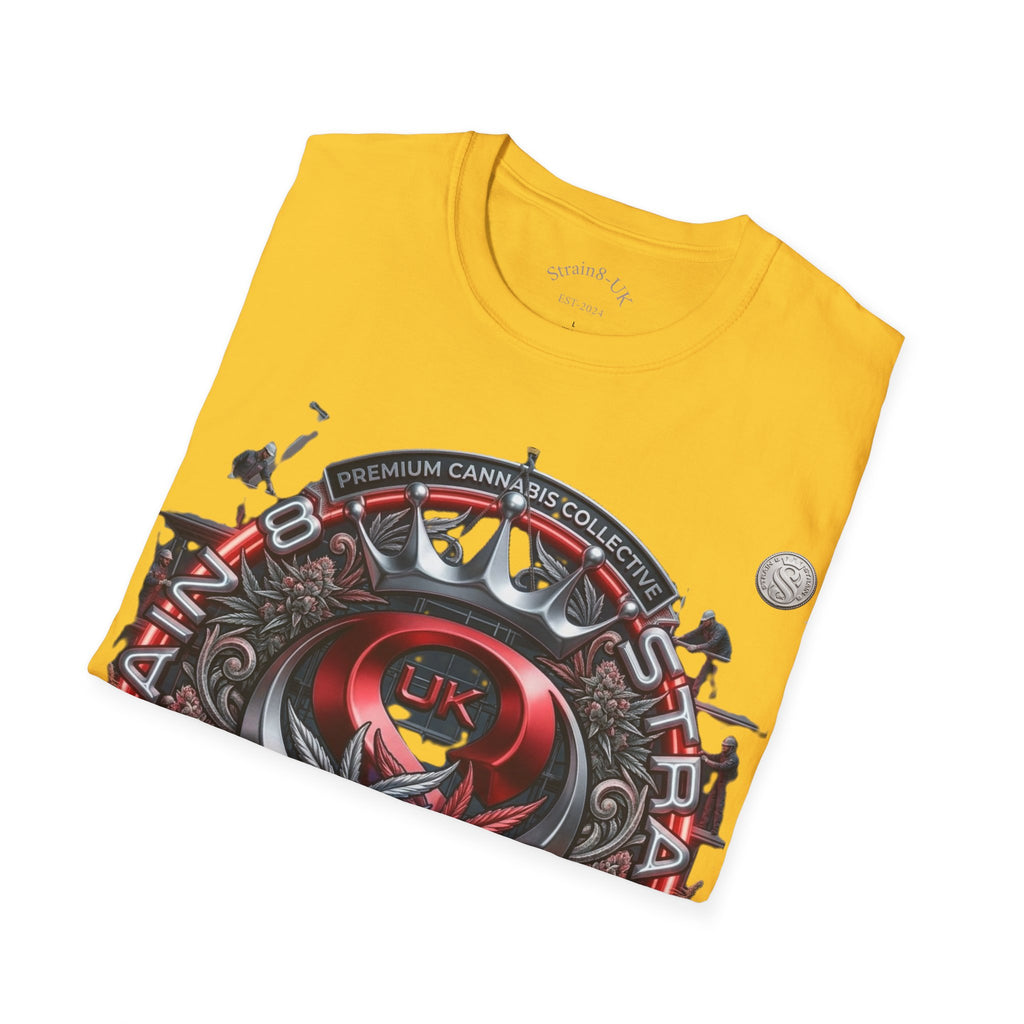 Strain8-UK Under construction T-Shirt — S8-UK in design Crest Design