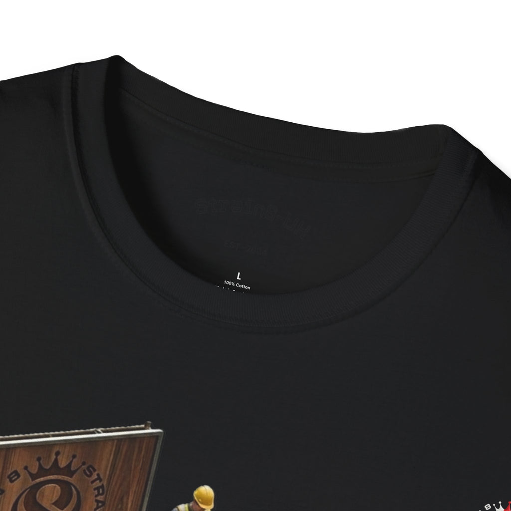 Aerospace Restoration S8-UK Crew T-Shirt — Rocket Repair Workshop Illustration