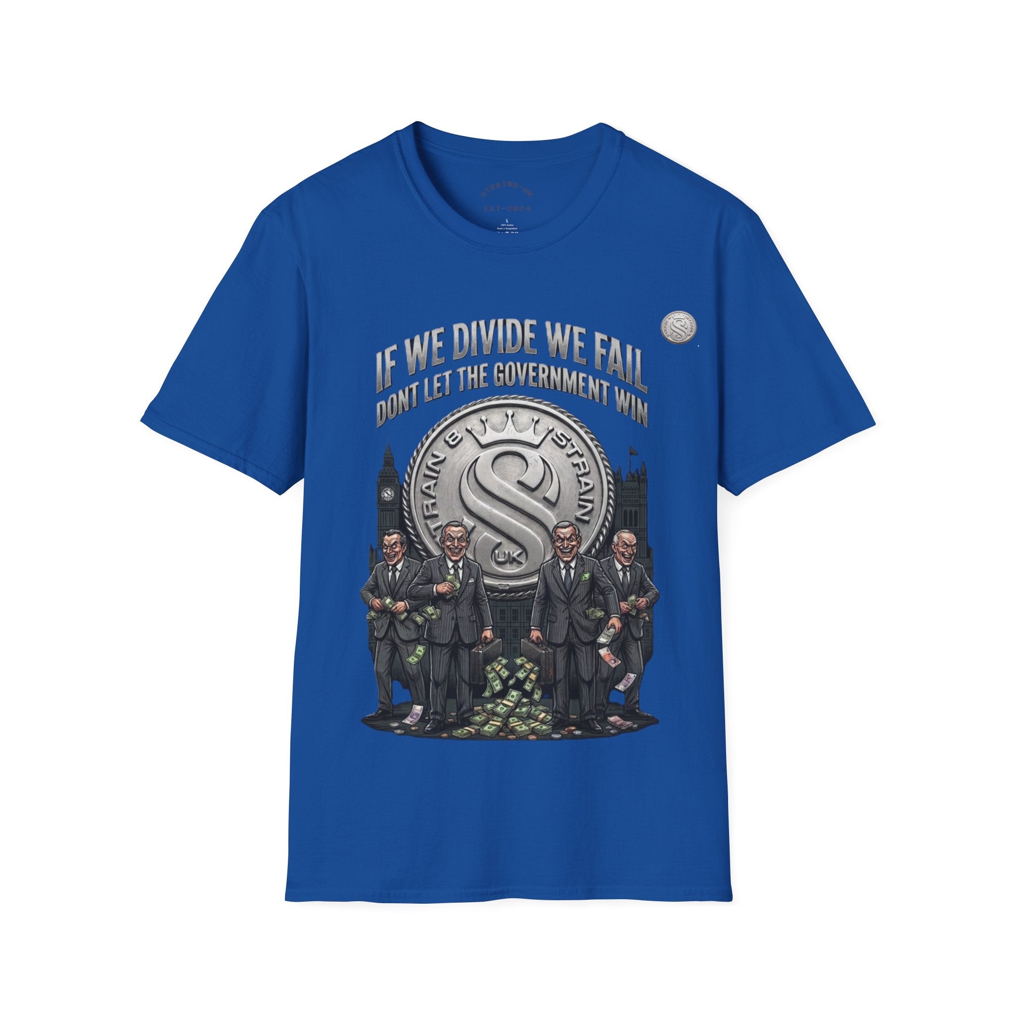 Strain8-UK If We Divide We Fall T-Shirt — Vintage Union Solidarity Graphic Tee