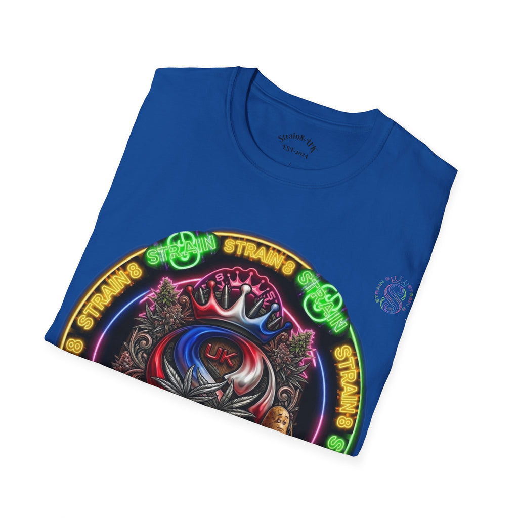 Psychedelic Dtrain8-UK Crowned Graphic T-Shirt