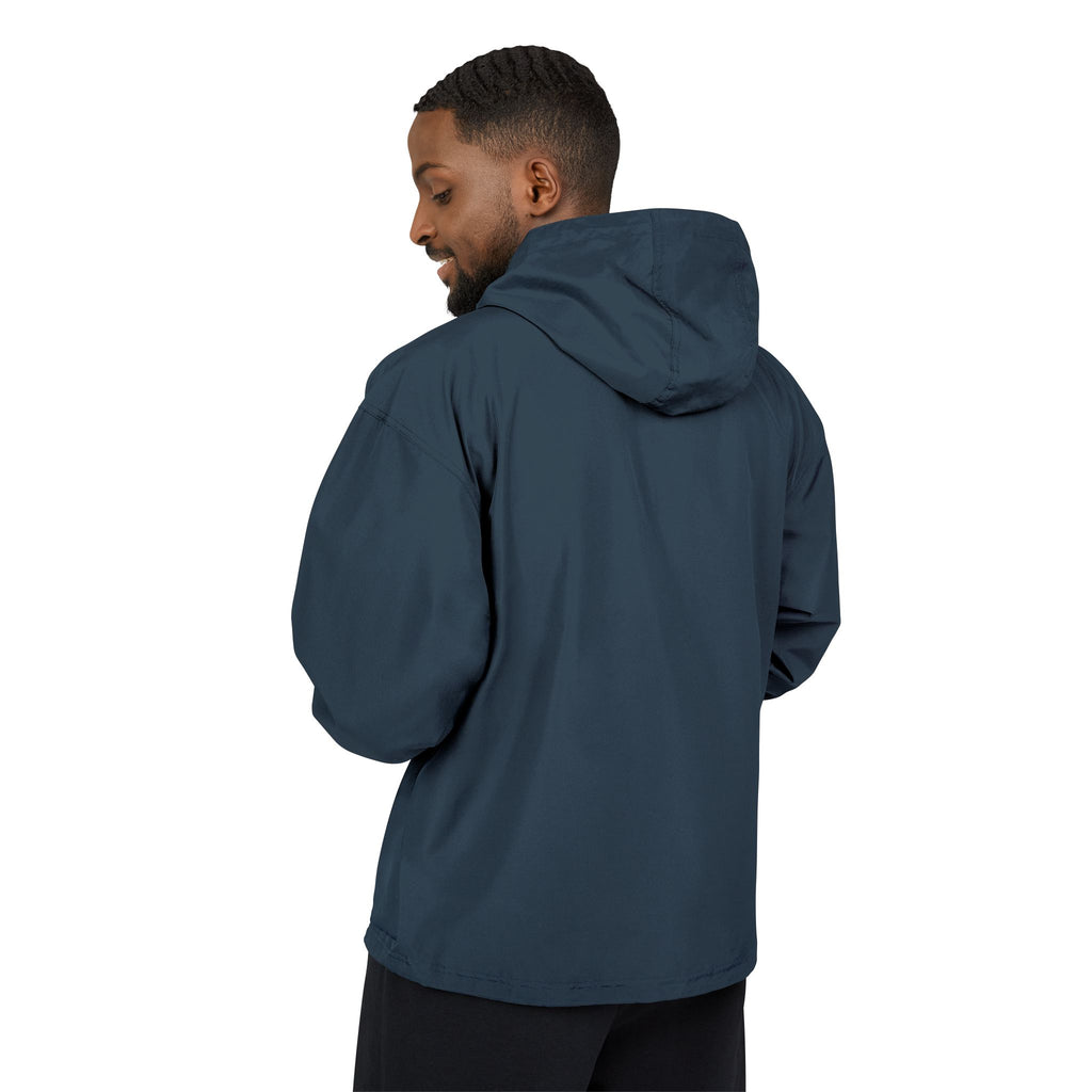 Strain8-uk Packable Orange Anorak Jacket with Script 'S8 Crest