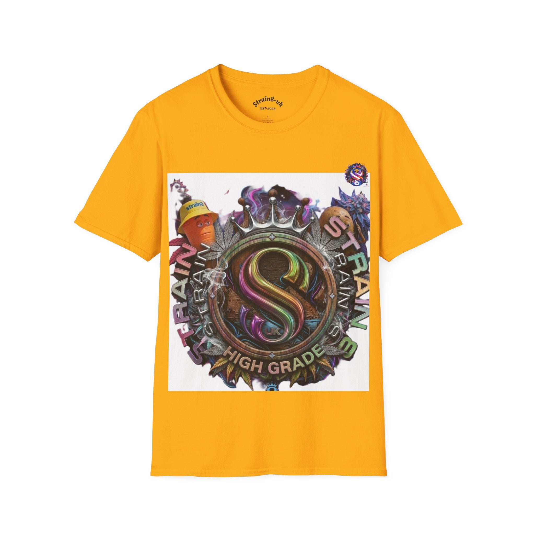 Graffiti Skate Strain8-UK Logo Original Logo T-Shirt — 'High Grade' Streetwear Graphic Tee