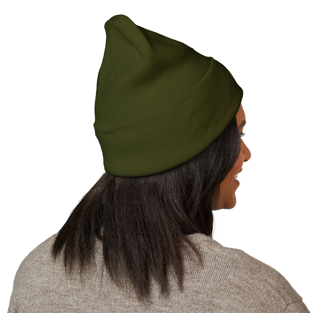 Embroidered Graffiti S8-UK Logo Cuffed Beanie — Cozy Knit Winter Hat