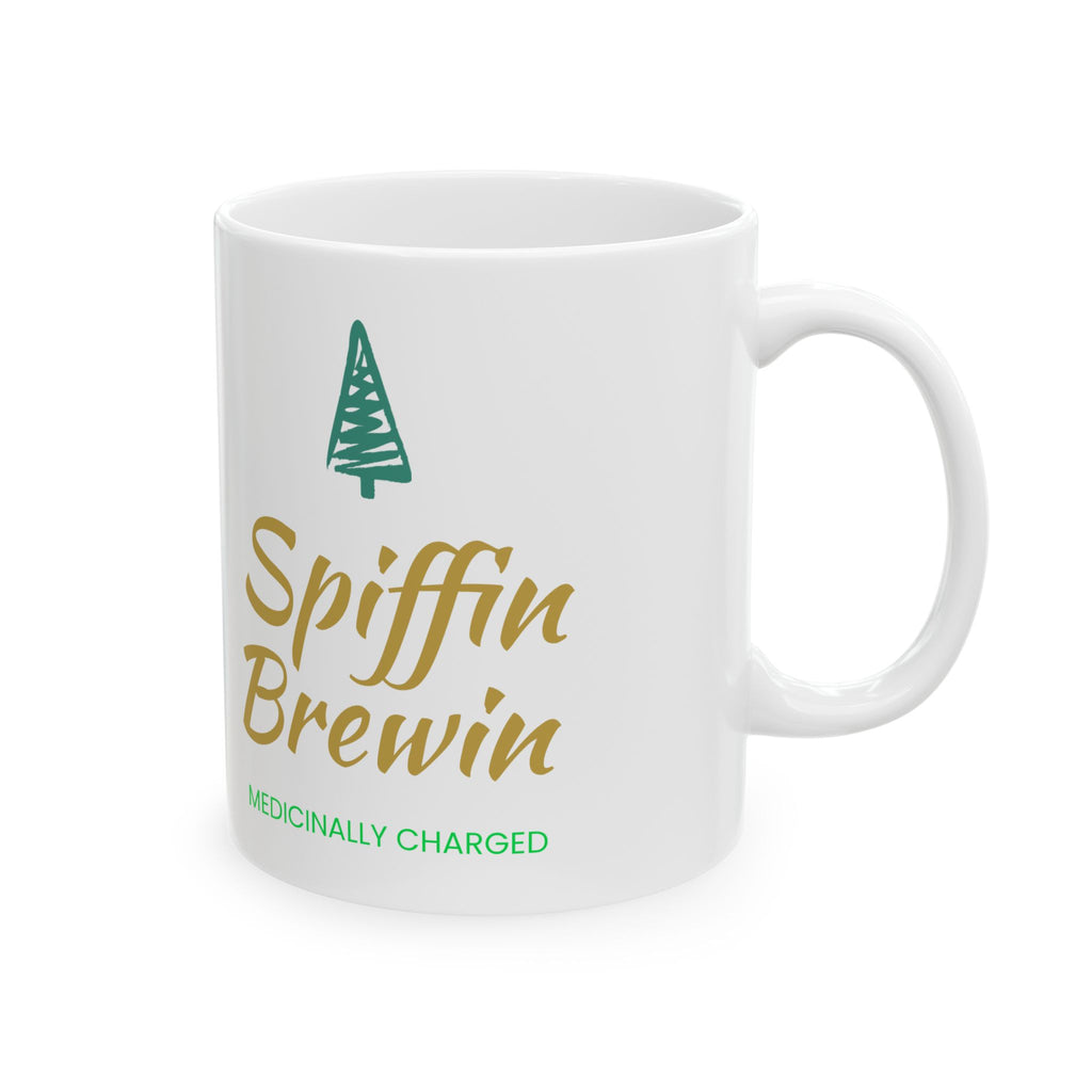 Ceramic Strain8-UK Mug — 'Spiffin/Brewin' Forest Tea Coffee Mug (11oz & 15oz)