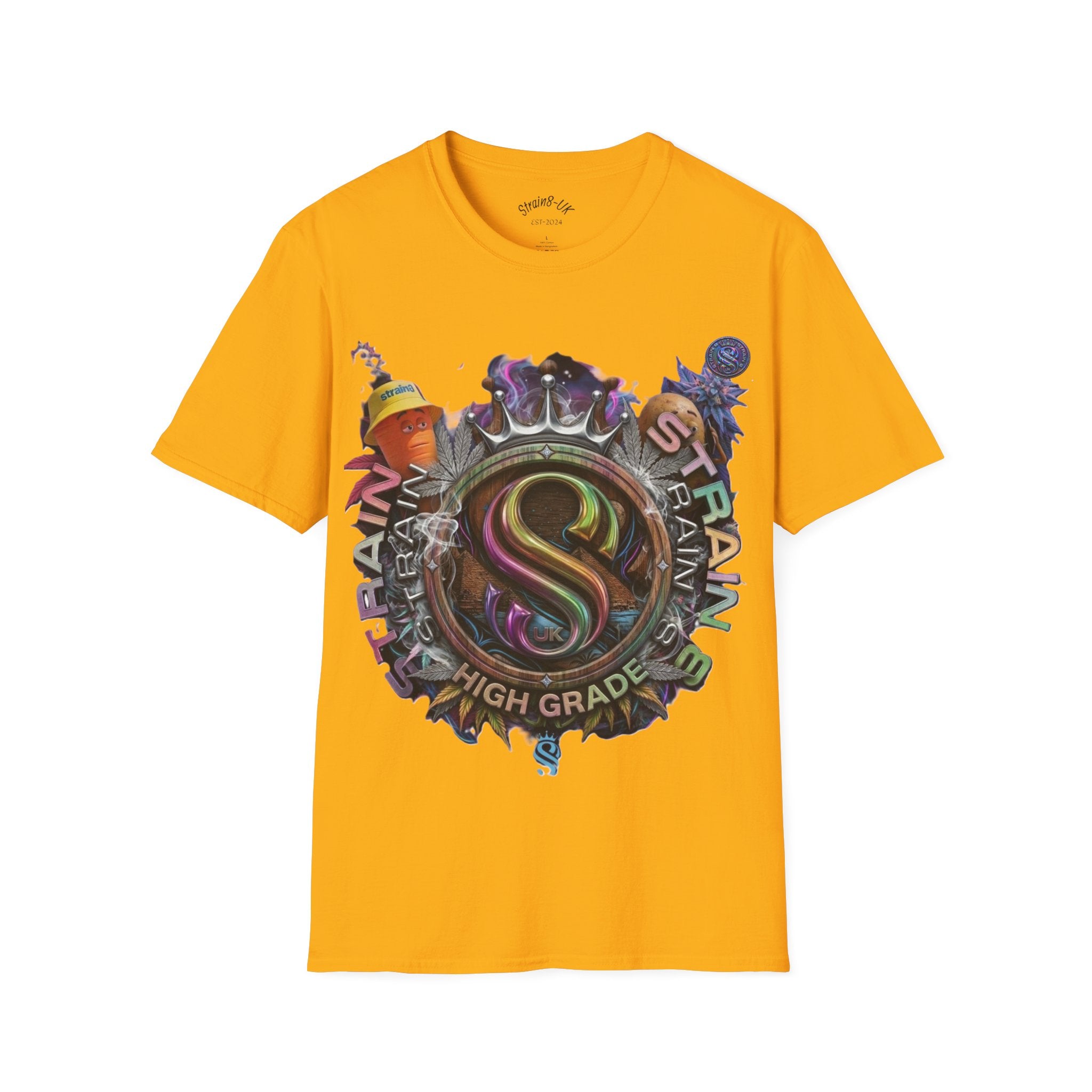 High Grade Strain8-UK Original  Logo Graphic T-Shirt Ted&Fred