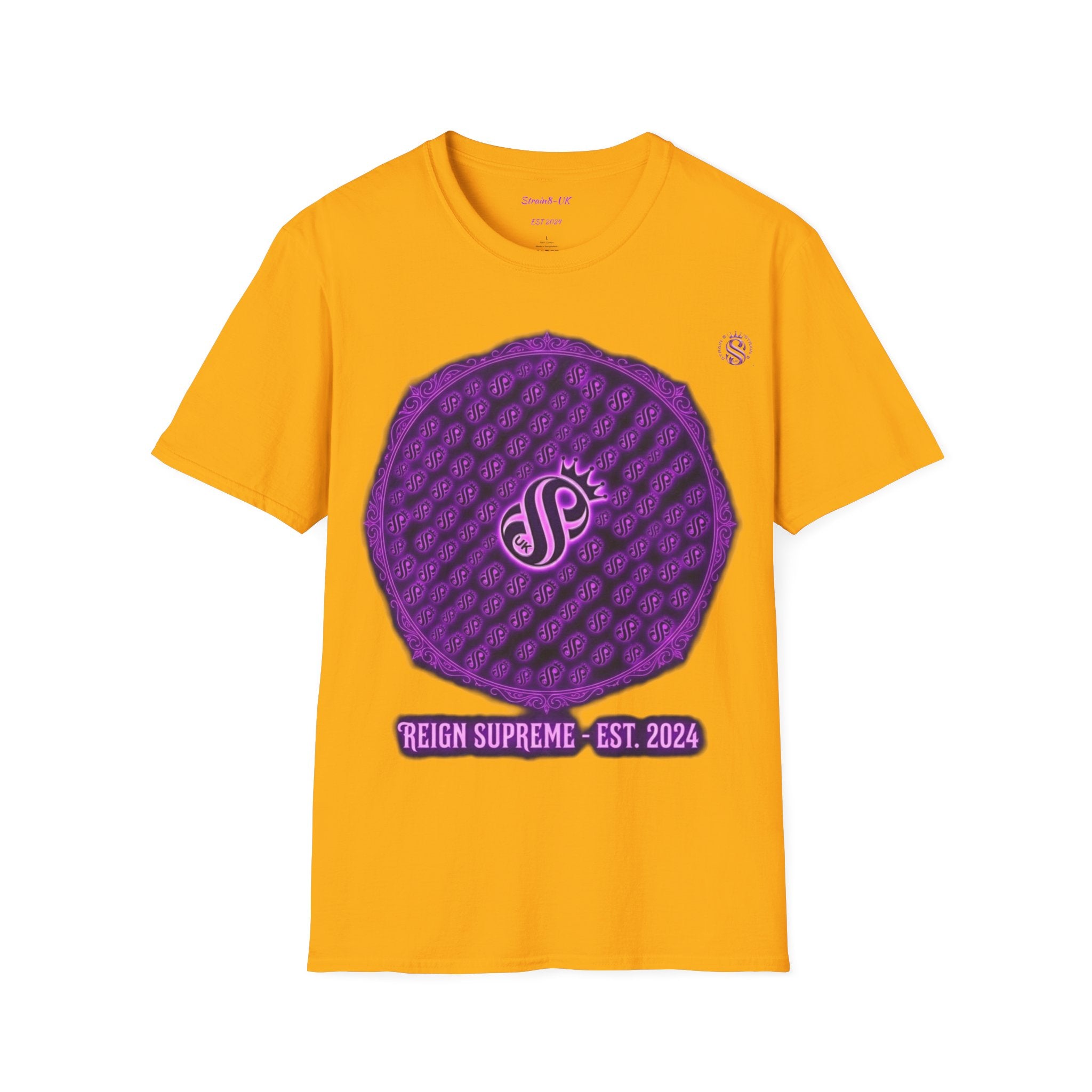 Reign Supreme Purple Medallion T-Shirt — Reign Supreme Est. 2024 Graphic Tee