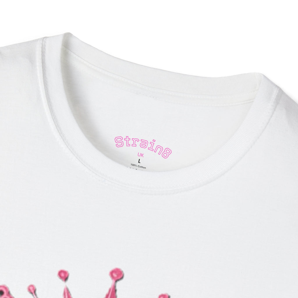Strain8-UK logo/mixed Cannabis Crown T-Shirt — Train & Treat Floral Weed Graphic Tee
