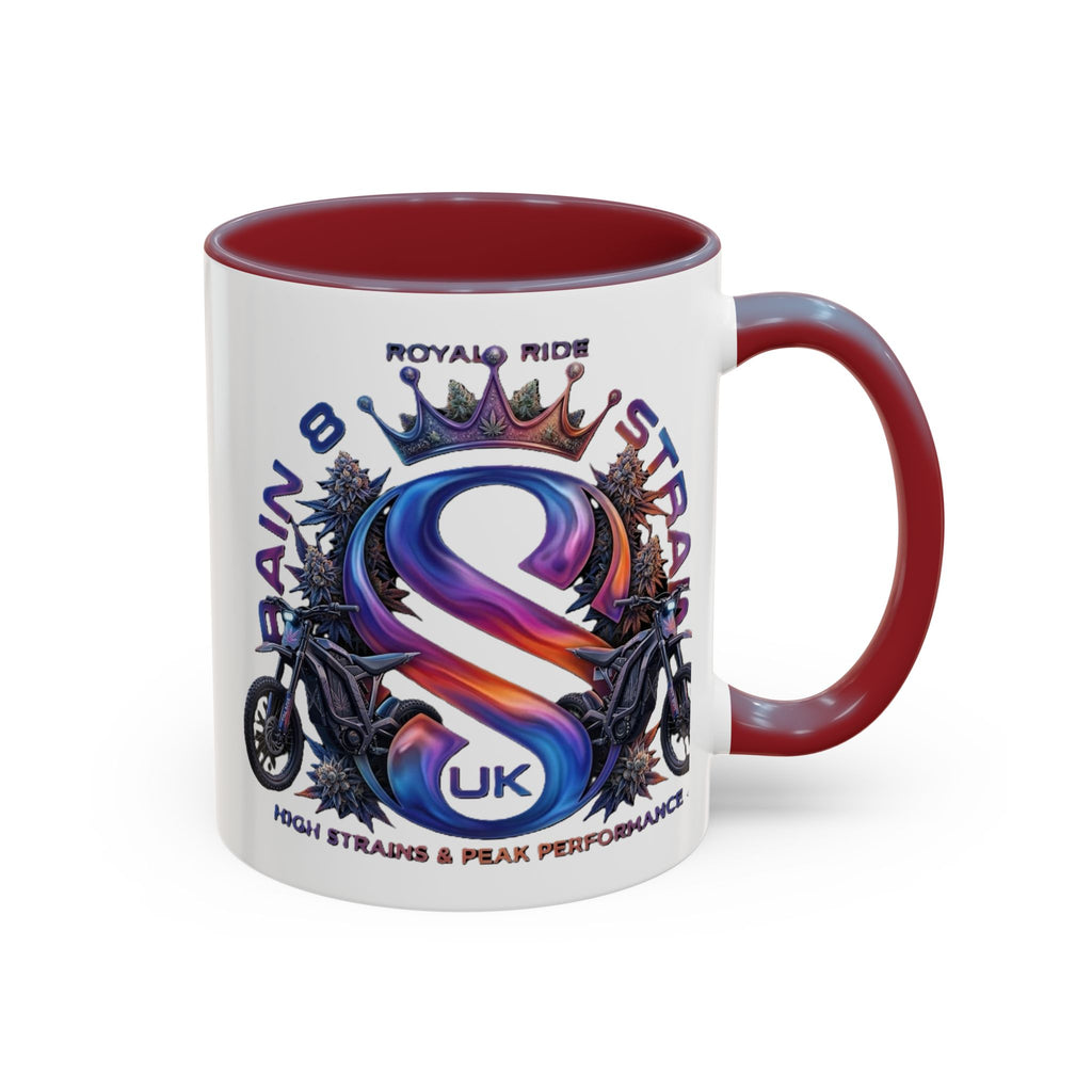 Royal Ride Strain8-UK Accent Coffee Mug – E-Bike Logo 11/15oz