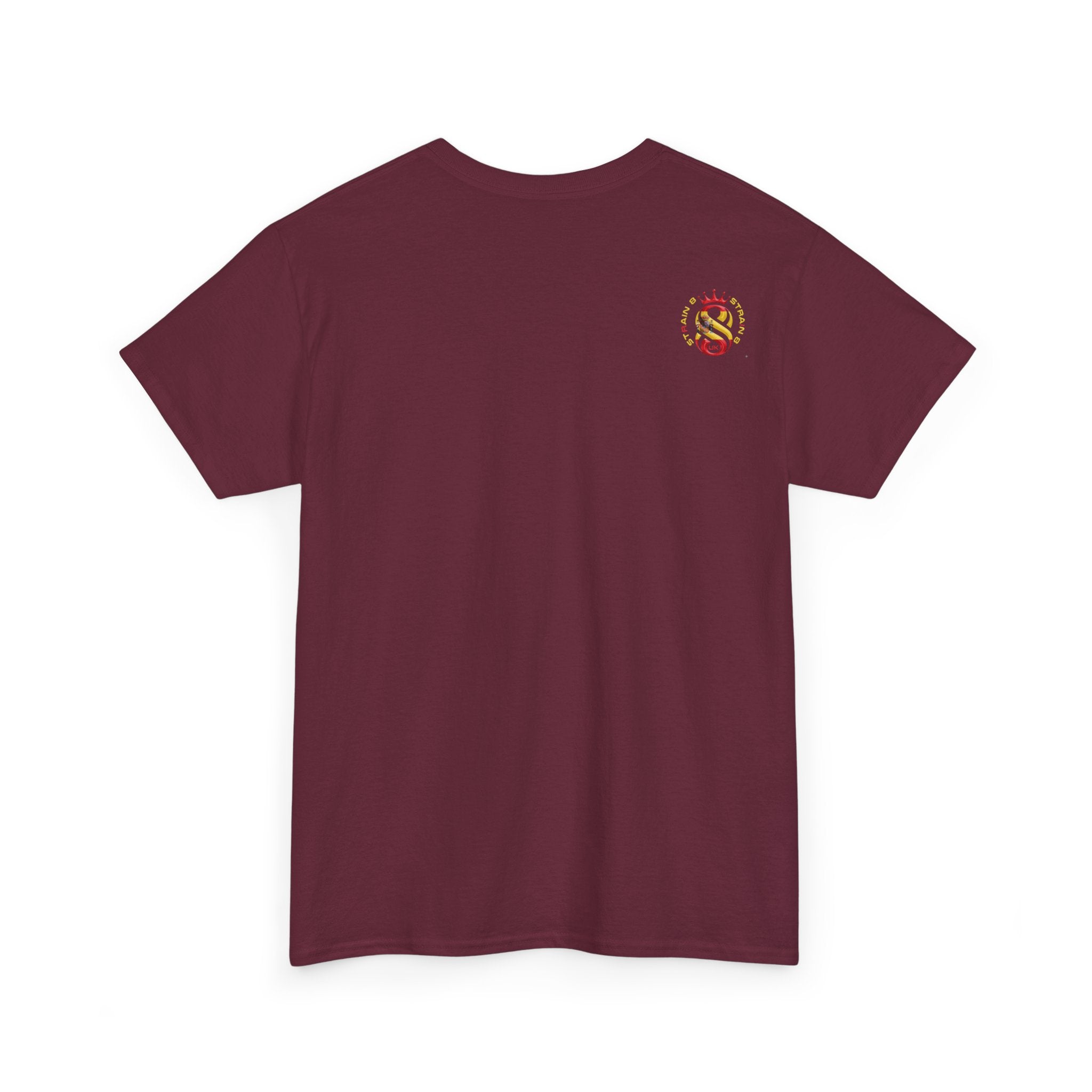 Strain8-UK Dreams 2024 St george cross & spanish flag original logo Tee — Graphic Band Tour Style T‑Shirt