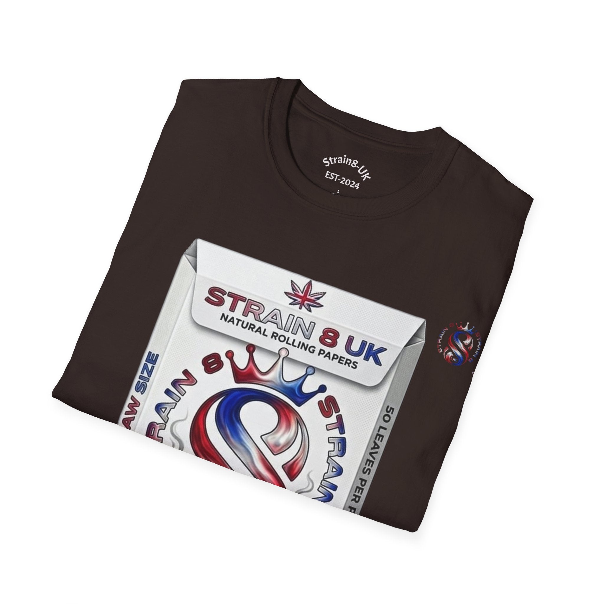 Strain8-UK Rizla box high quality T-Shirt design S8-UK Logo mixed in Tee