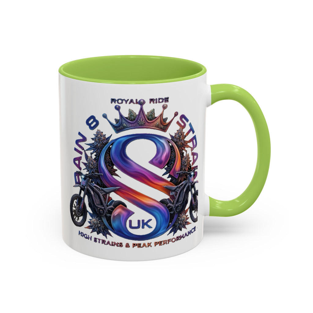 Royal Ride Strain8-UK Accent Coffee Mug – E-Bike Logo 11/15oz