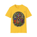 Rainbow Strain8-UK T‑Shirt — Psychedelic Cannabis Art Tee (Stop the Wars, Smoke & Make Peace)