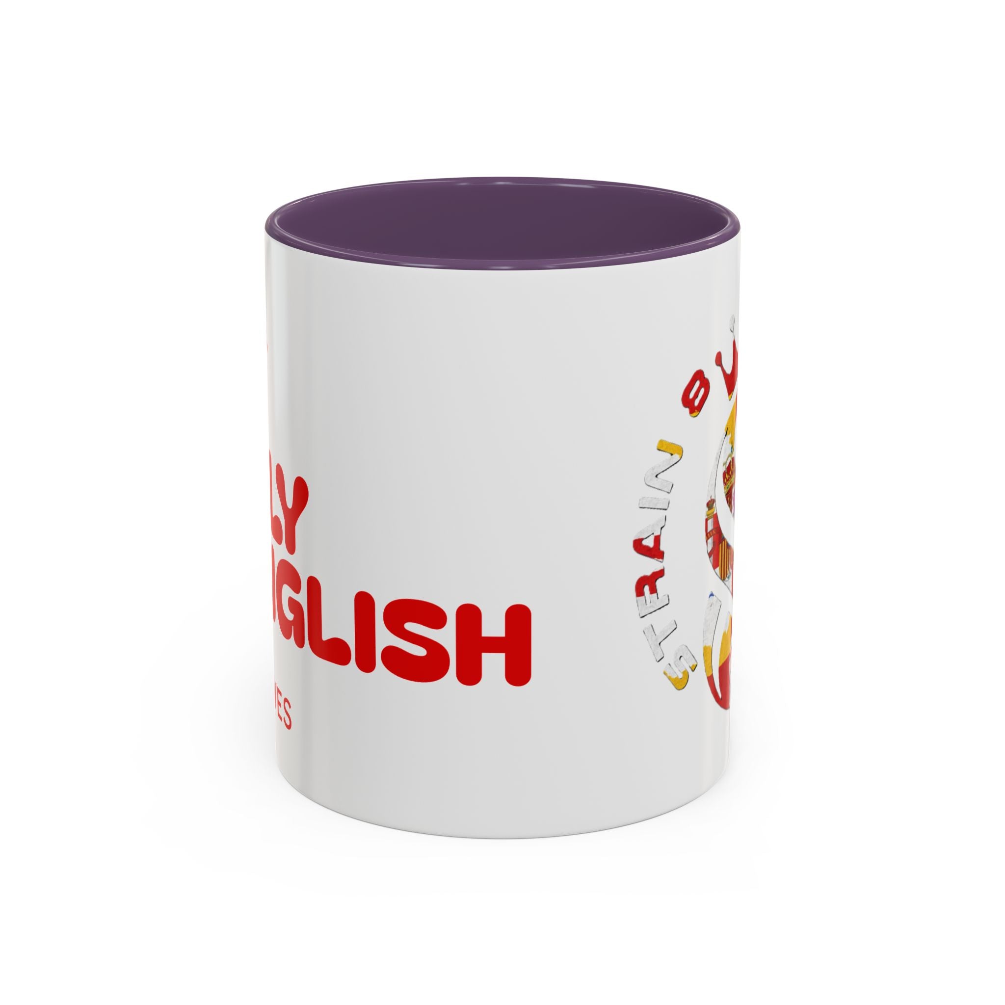 Strain8-UK Fully Spanglish Pride Accent Coffee Mug — 'Soy Español' Crown Monogram (11/15oz)