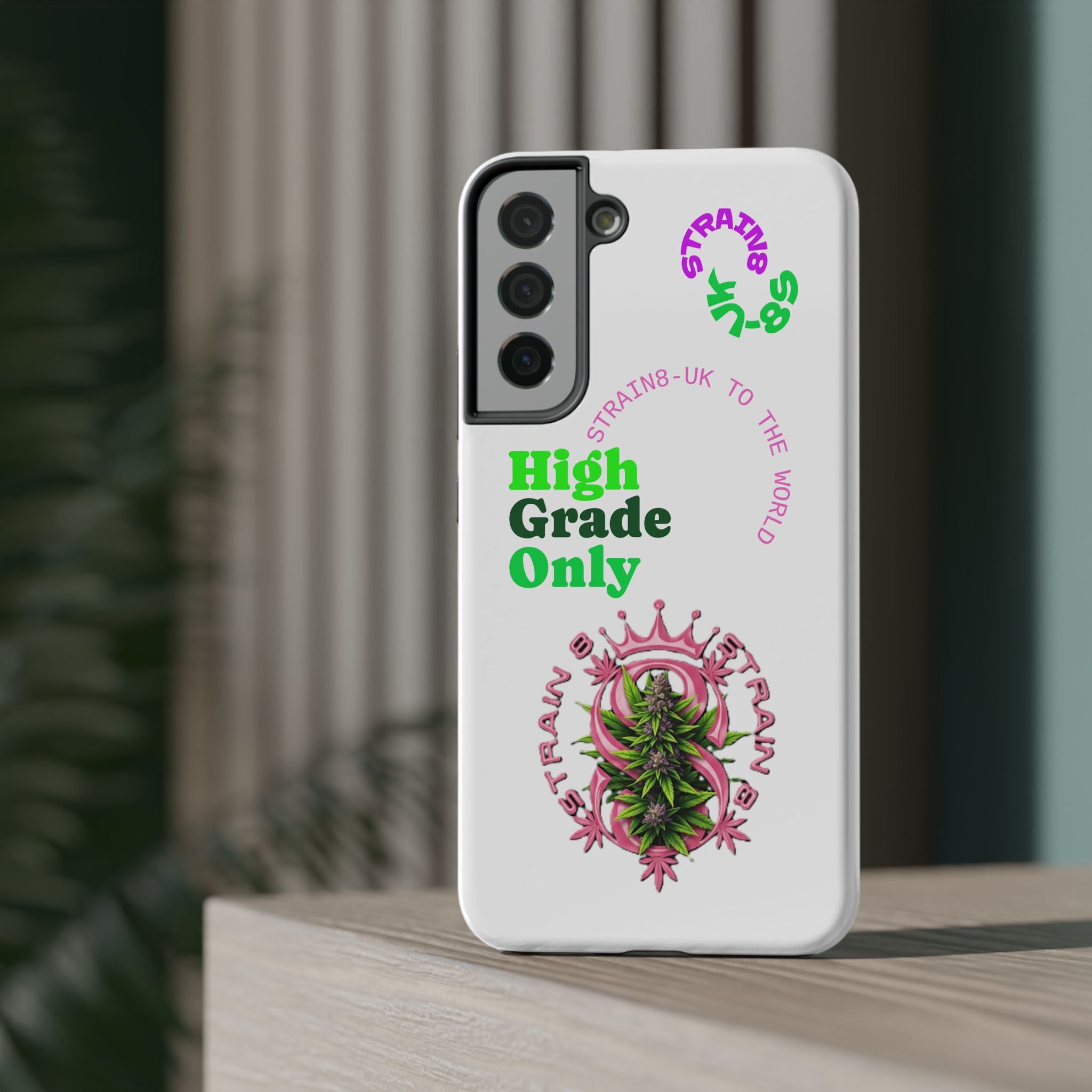 Impact-Resistant Phone Case —Strain8-UK  "High Grade Only"