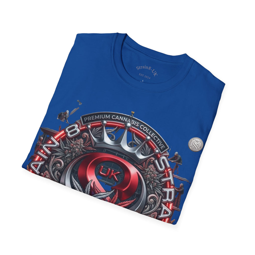 Strain8-UK Under construction T-Shirt — S8-UK in design Crest Design