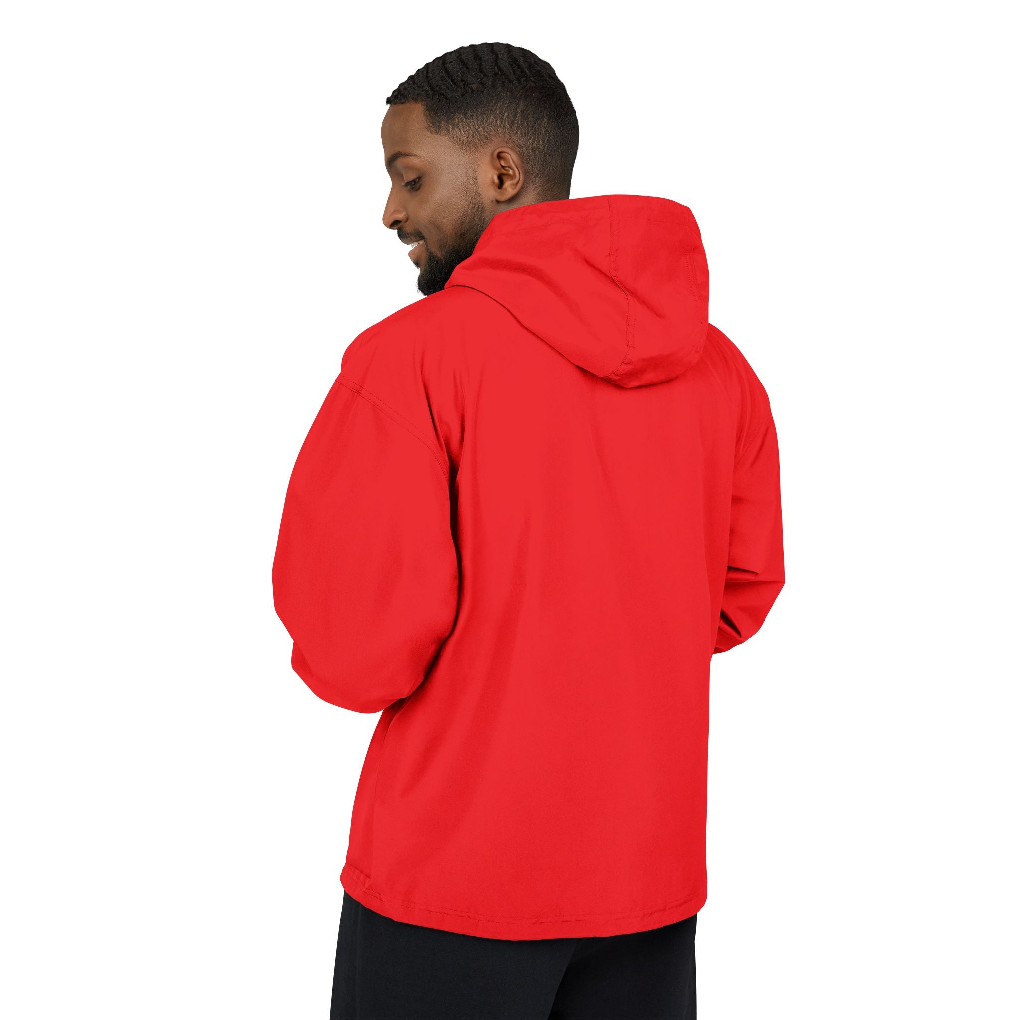 Strain8-uk Packable Orange Anorak Jacket with Script 'S8 Crest