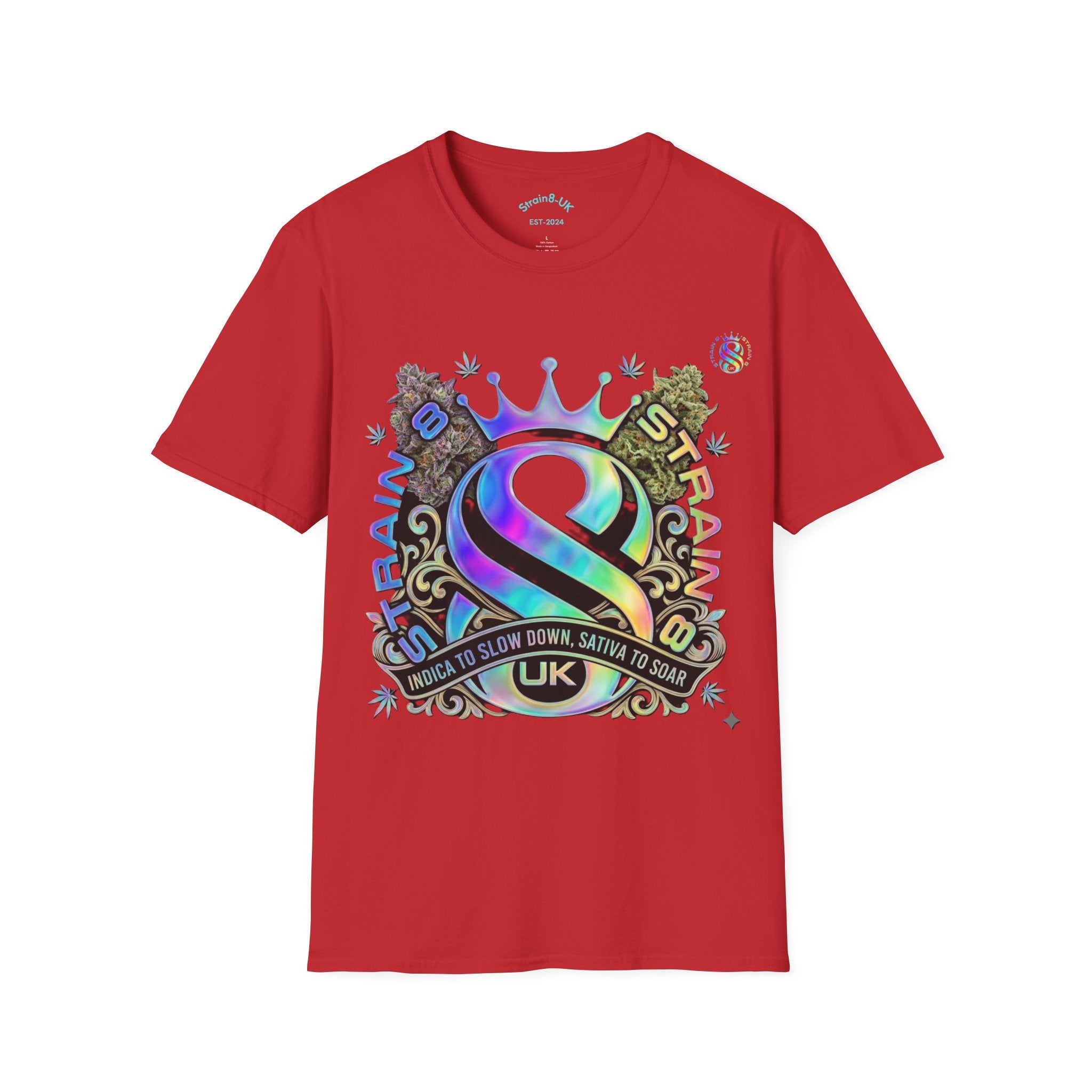 Ampersand S8-UK Logo Crown Graphic T-Shirt — Indica/Sativa S8-UK Streetwear Tee