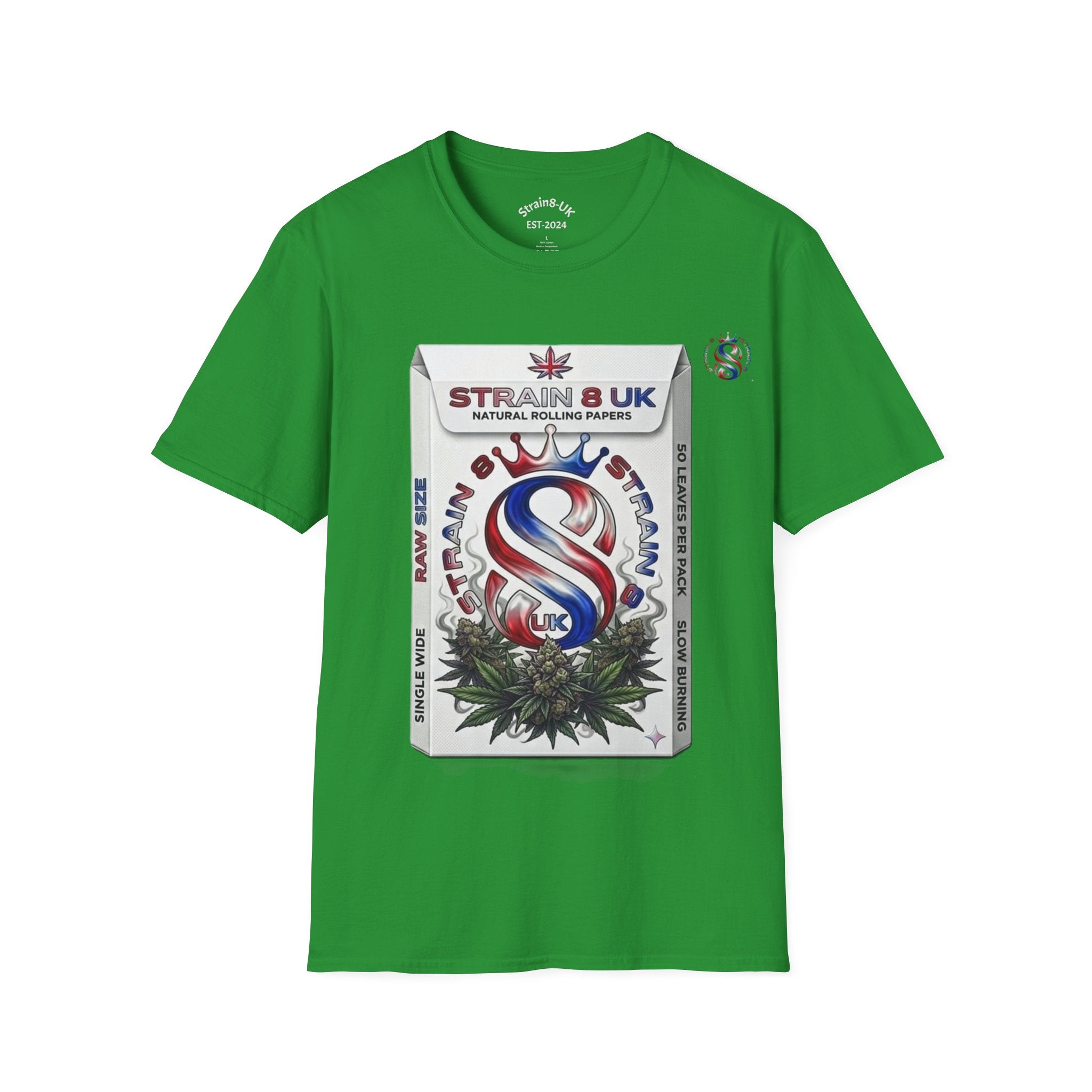 Strain8-UK Rizla box high quality T-Shirt design S8-UK Logo mixed in Tee