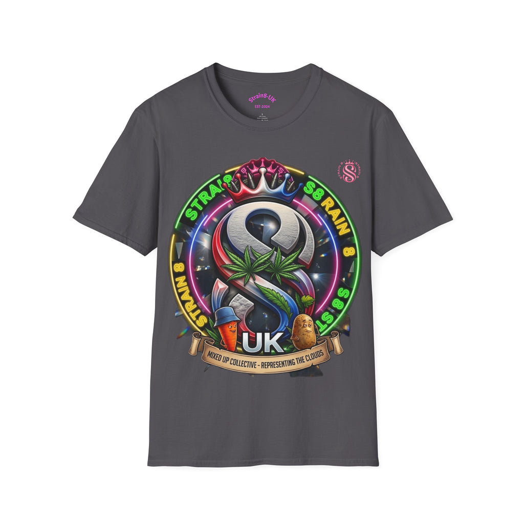 Strain8-UK Ted&Fred Special UK Logo T-Shirt — Cannabis Emblem Graphic Tee