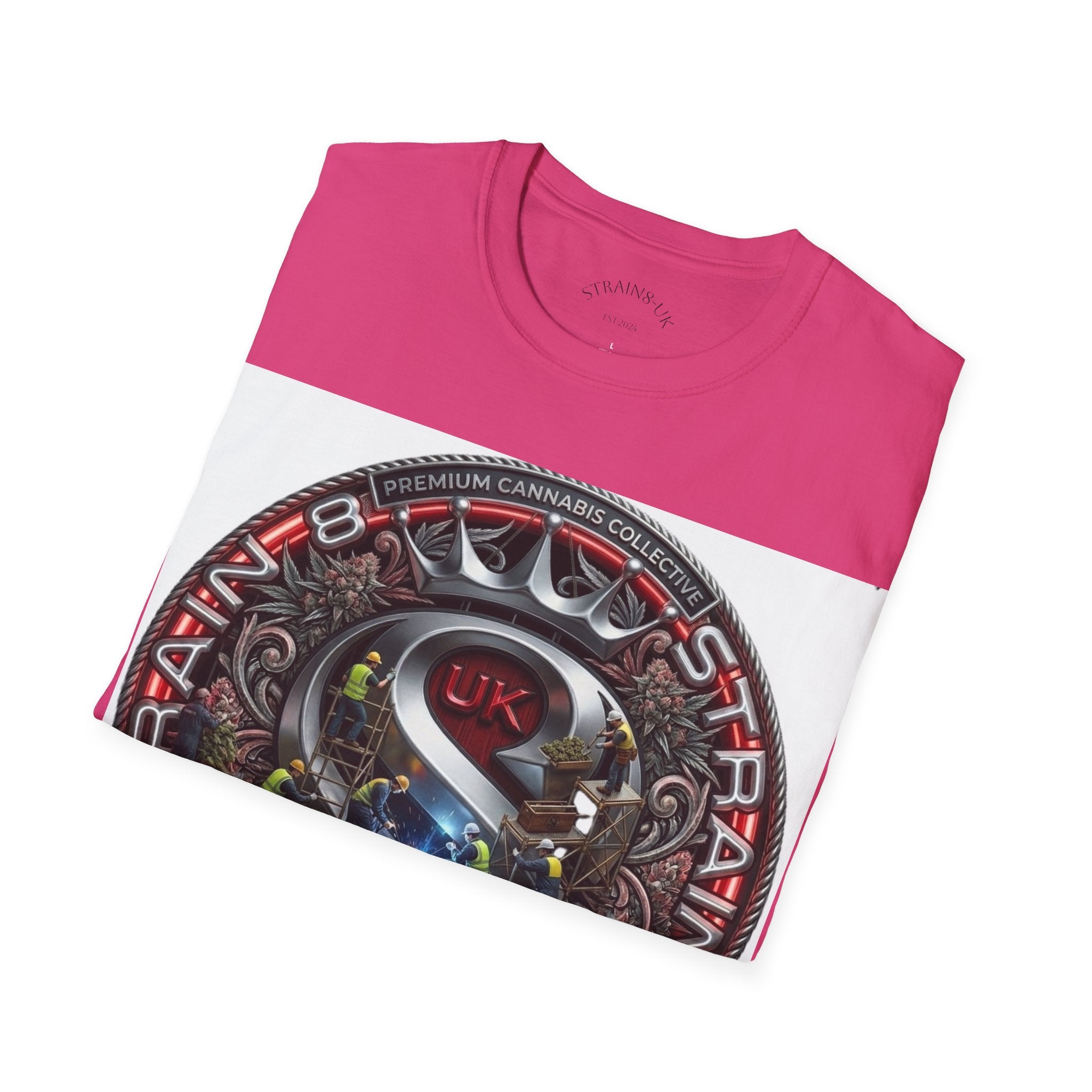 Strain8-UK  Audio Speaker Logo build Graphic T-Shirt