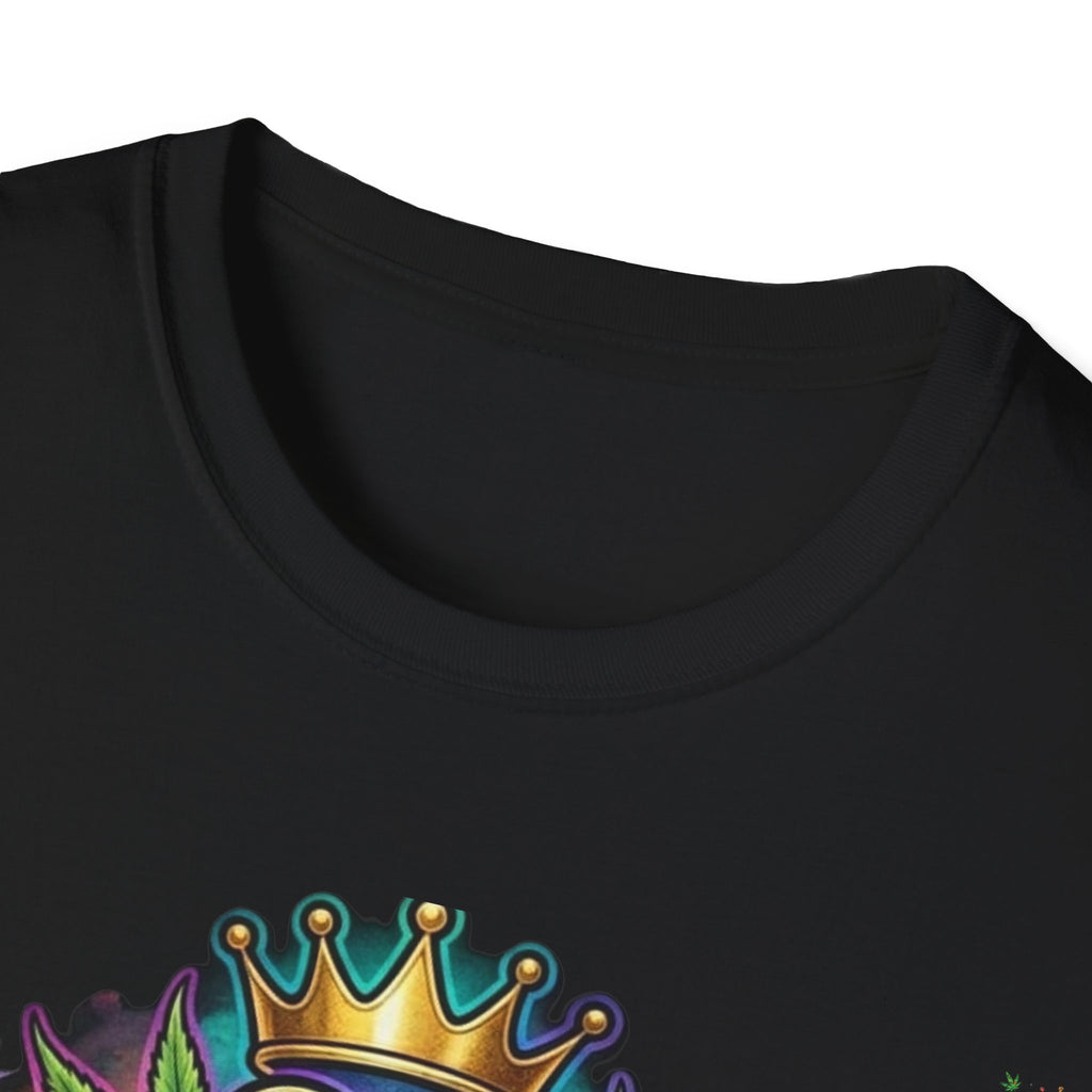 Mrs Always Right Cannabis Strain8-UK  T-Shirt - Colourful Crowned S8-UK Logo Leaf Design