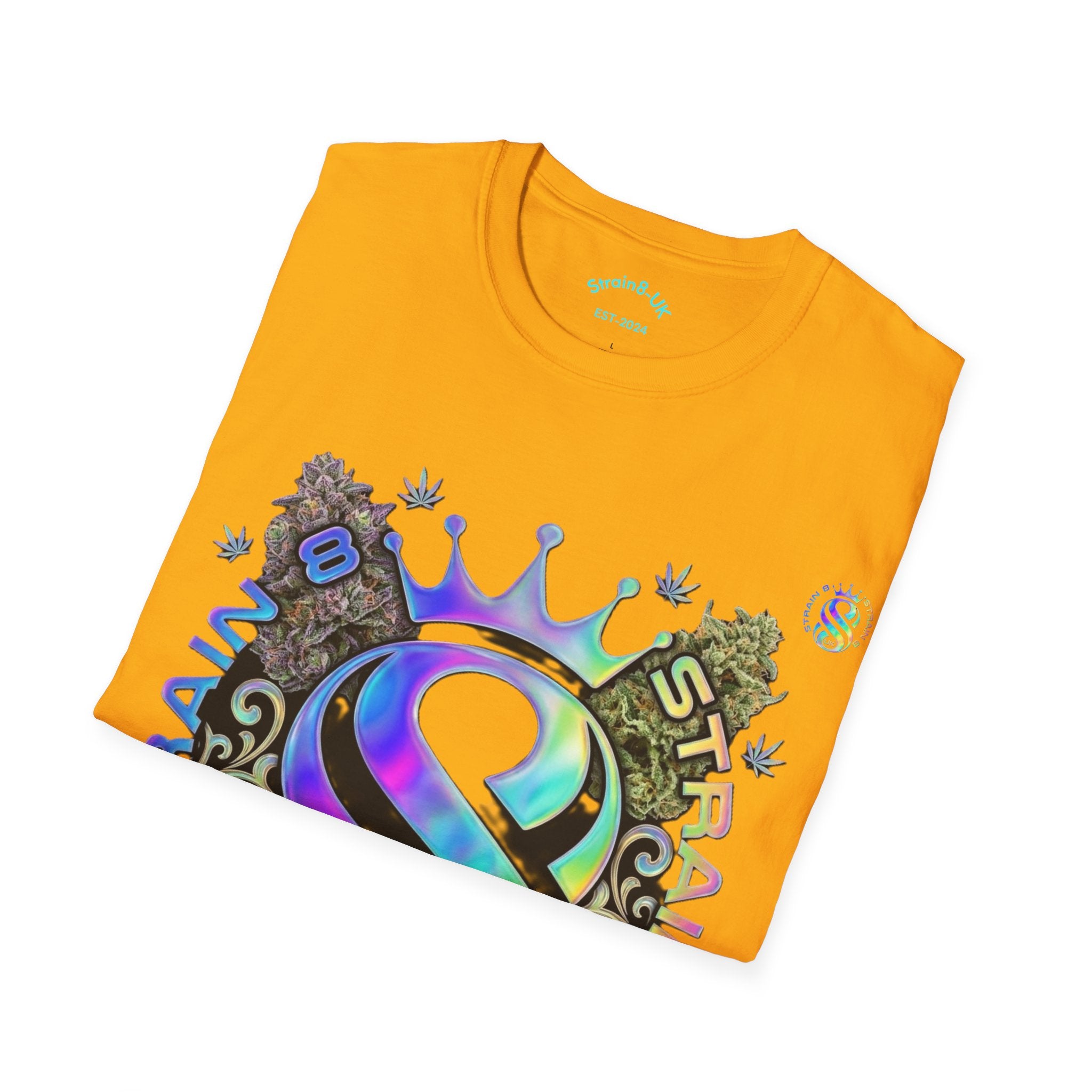 Ampersand S8-UK Logo Crown Graphic T-Shirt — Indica/Sativa S8-UK Streetwear Tee