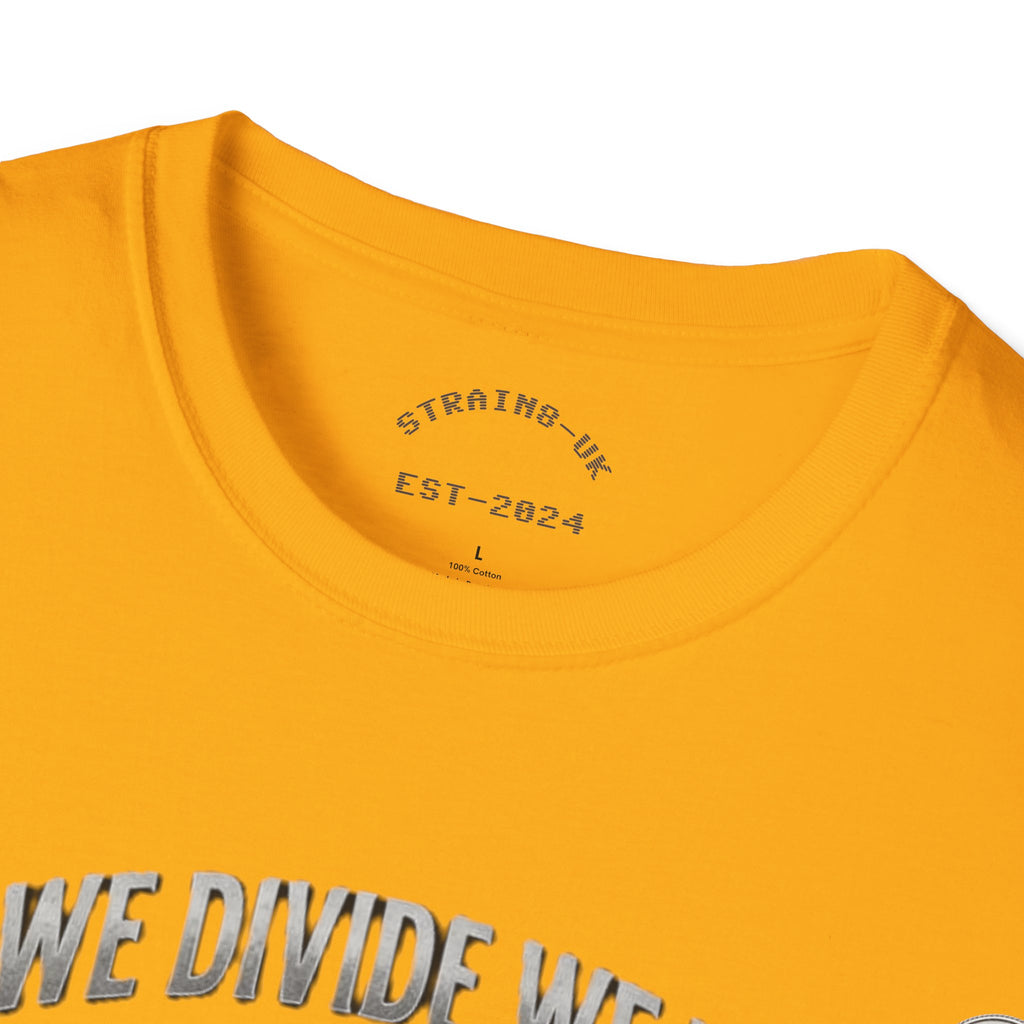 Strain8-UK If We Divide We Fall T-Shirt — Vintage Union Solidarity Graphic Tee