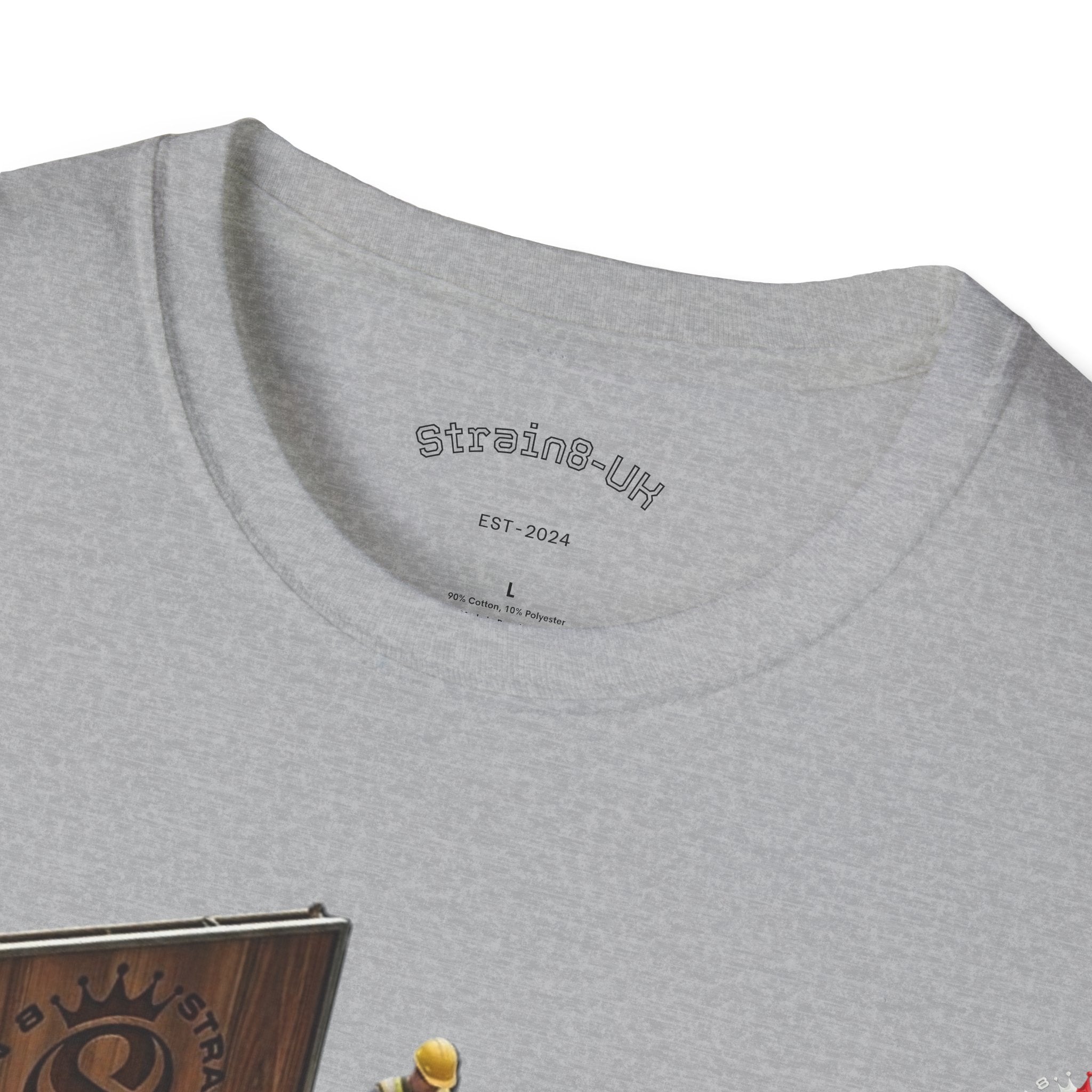 Aerospace Restoration S8-UK Crew T-Shirt — Rocket Repair Workshop Illustration