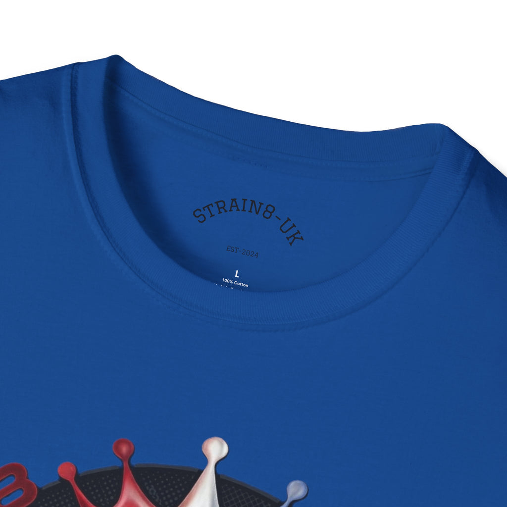 Strongest in the UK T-Shirt — Union Flag Crown Graphic Strain8-UK Tee