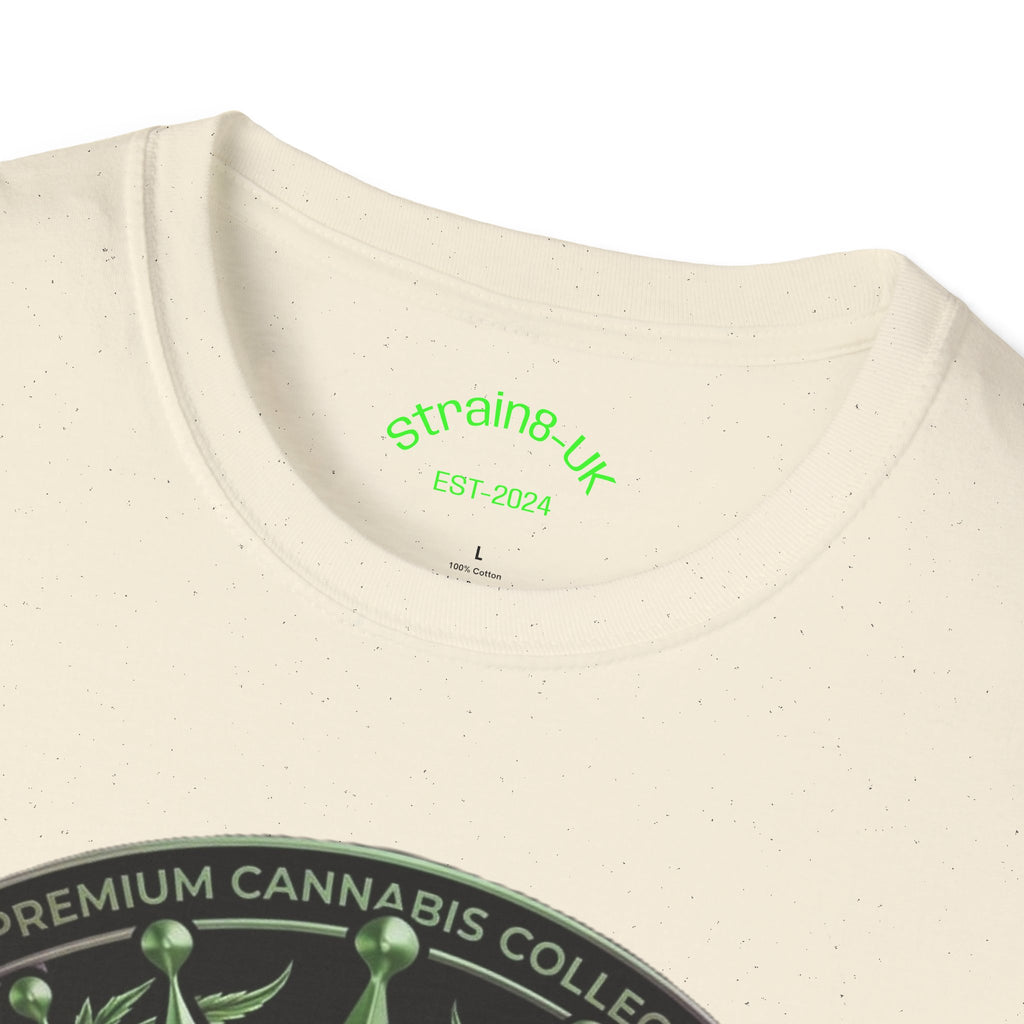 Strain8-UK Cannabis Crown Graffiti T-Shirt — S8-UK Green & Purple Streetwear