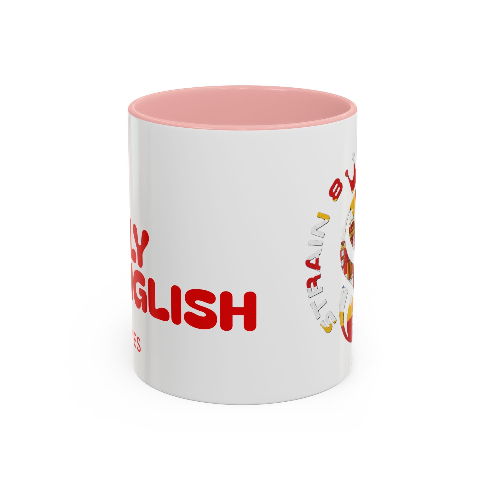Strain8-UK Fully Spanglish Pride Accent Coffee Mug — 'Soy Español' Crown Monogram (11/15oz)