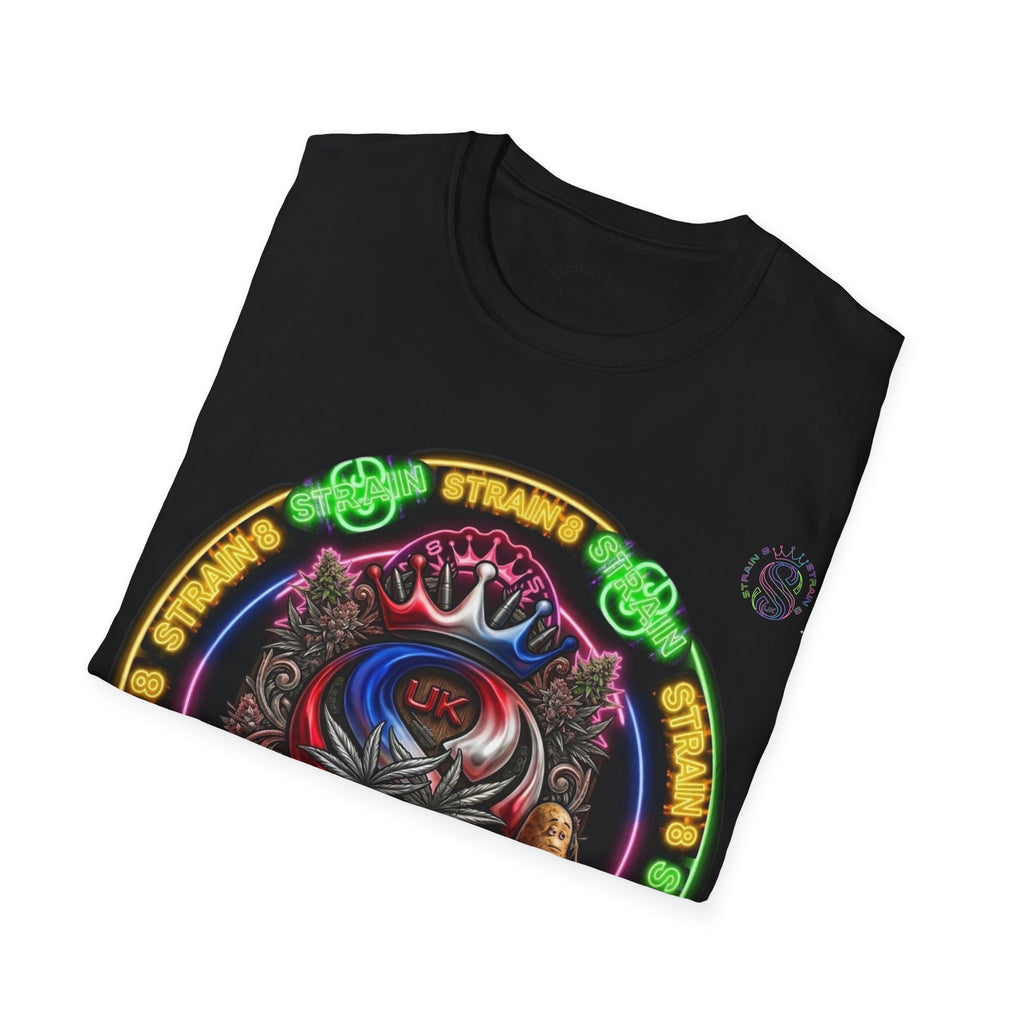Psychedelic Dtrain8-UK Crowned Graphic T-Shirt