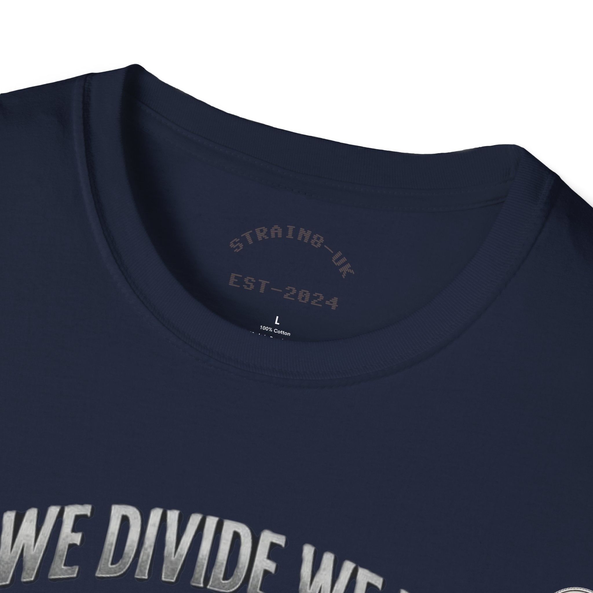 Strain8-UK If We Divide We Fall T-Shirt — Vintage Union Solidarity Graphic Tee