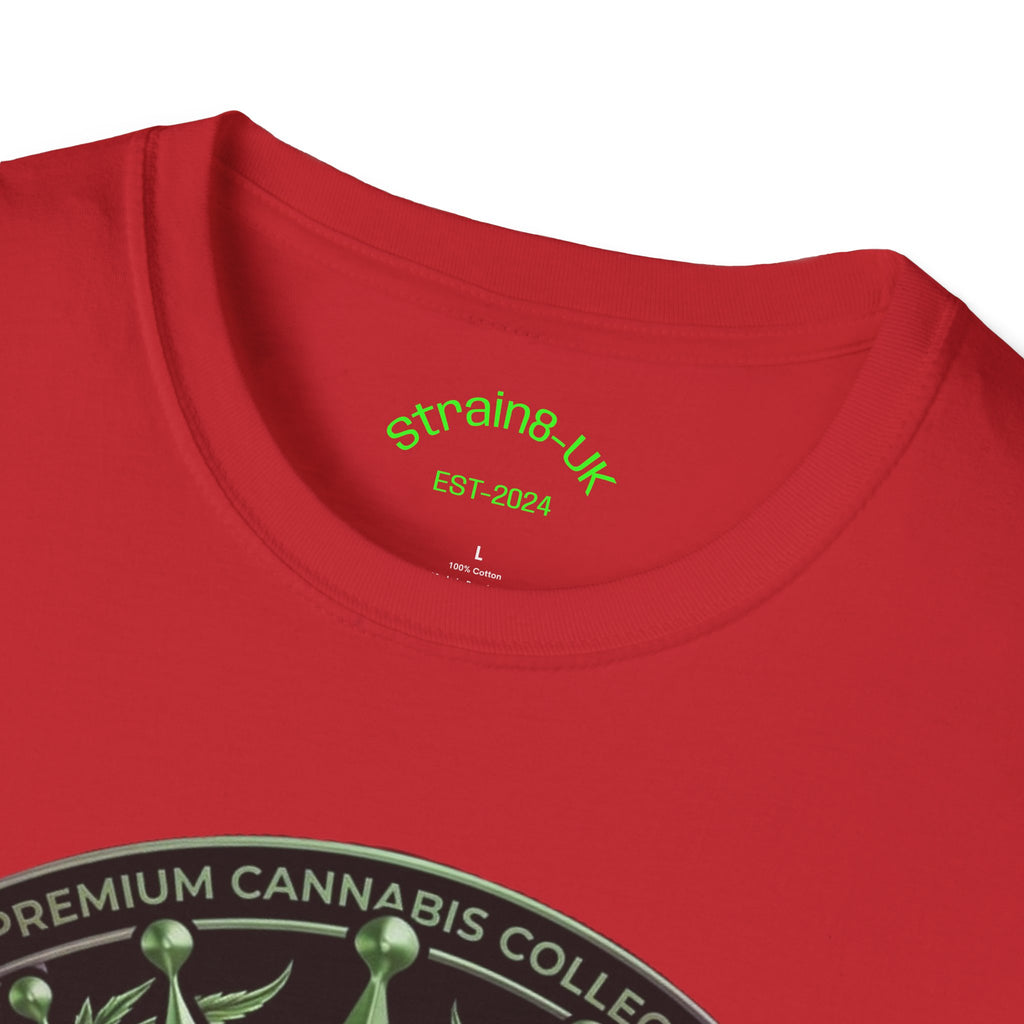 Strain8-UK Cannabis Crown Graffiti T-Shirt — S8-UK Green & Purple Streetwear
