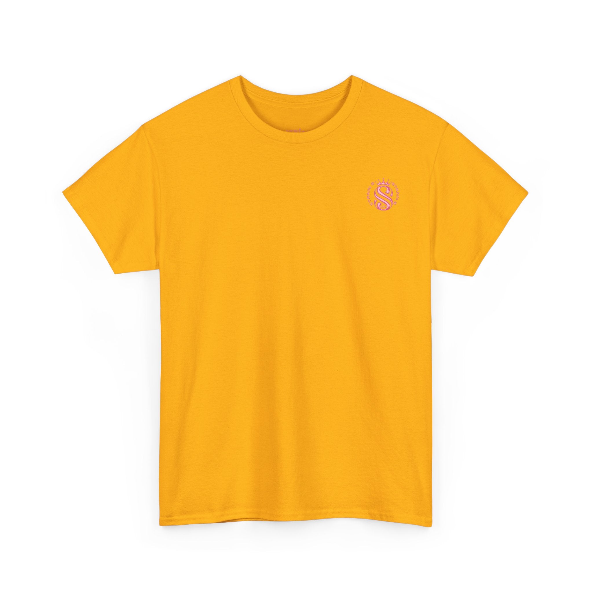 Strain8 Dreams Tee — Bold Pink Logo Graphic T-Shirt