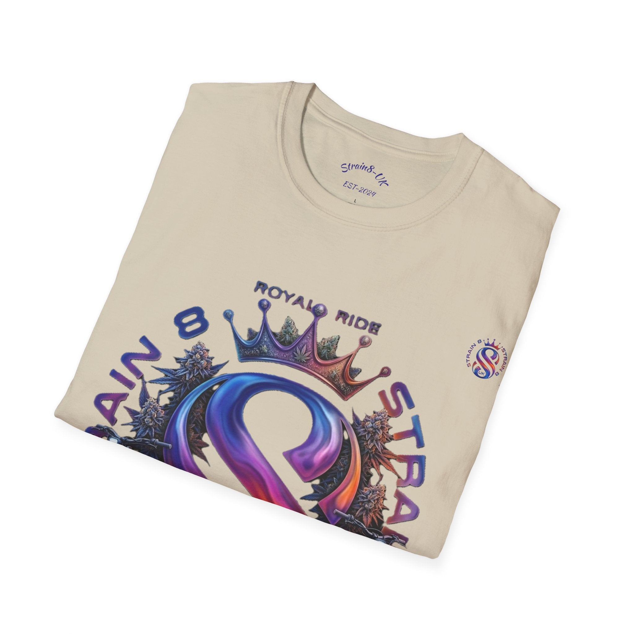 Royal Strain8-UK  Graphic T-Shirt — Bold Crowned "S8-UK" E-Bike Logo Tee