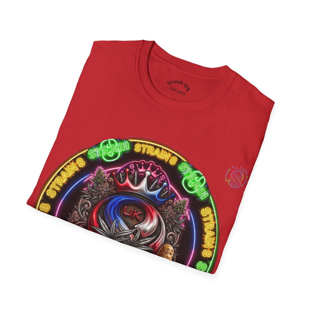 Psychedelic Dtrain8-UK Crowned Graphic T-Shirt