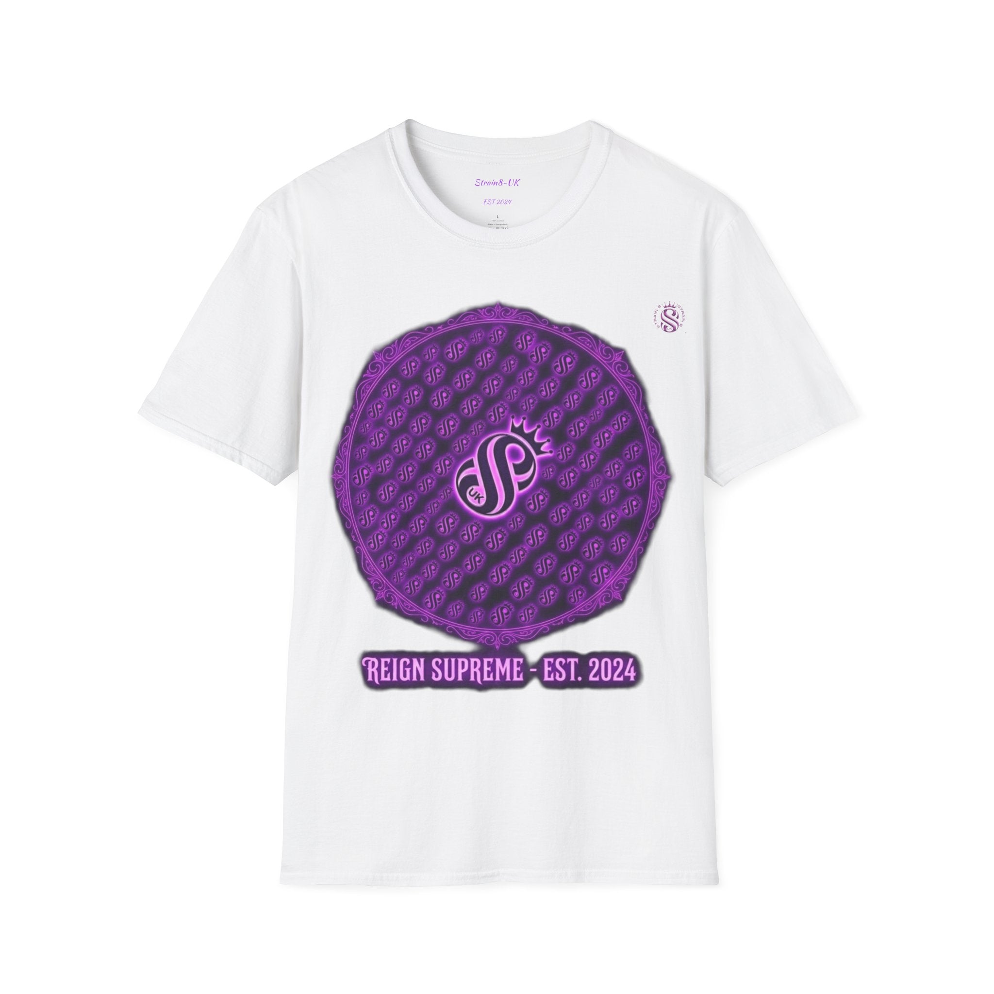 Reign Supreme Purple Medallion T-Shirt — Reign Supreme Est. 2024 Graphic Tee