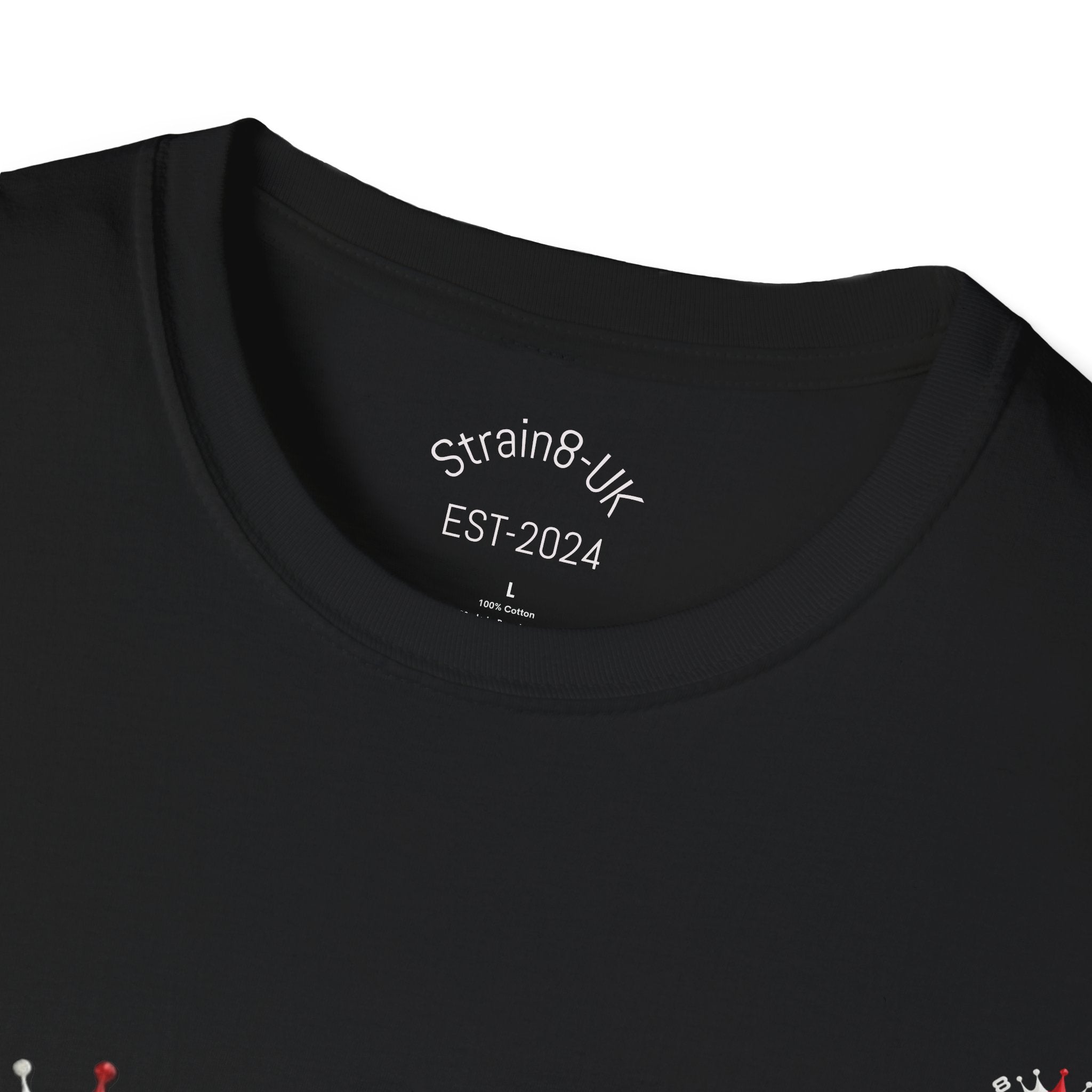 High Performance Strain8-UK Muscle Car T‑Shirt — Green Sports Car Graphic St George Cross Alloys Tee