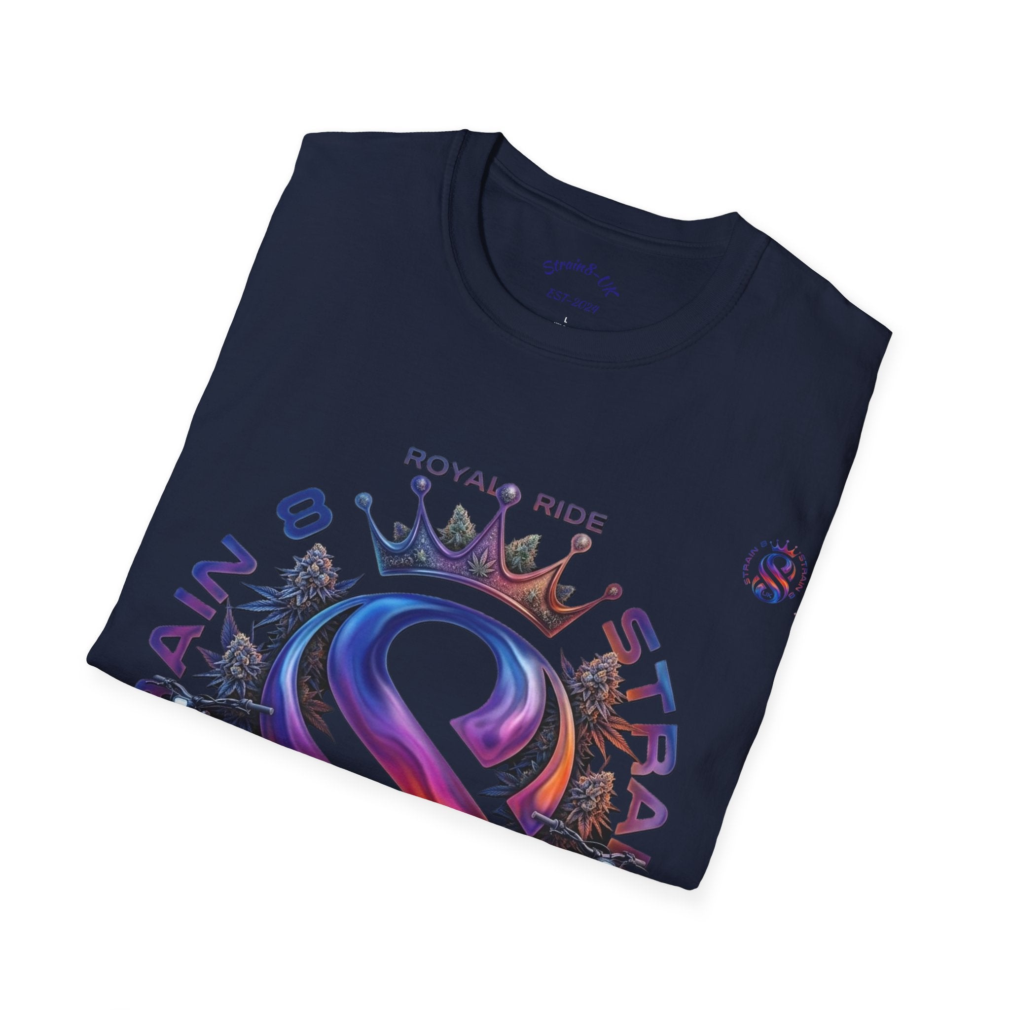 Royal Strain8-UK  Graphic T-Shirt — Bold Crowned "S8-UK" E-Bike Logo Tee